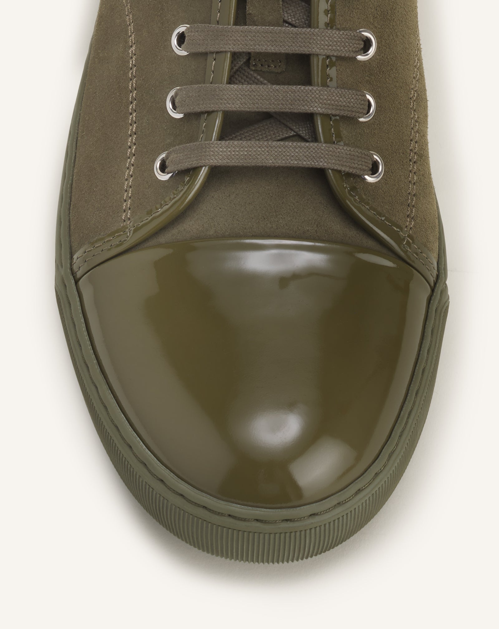 SNEAKERS DBB1 EN SUEDE ET CUIR VERNIS