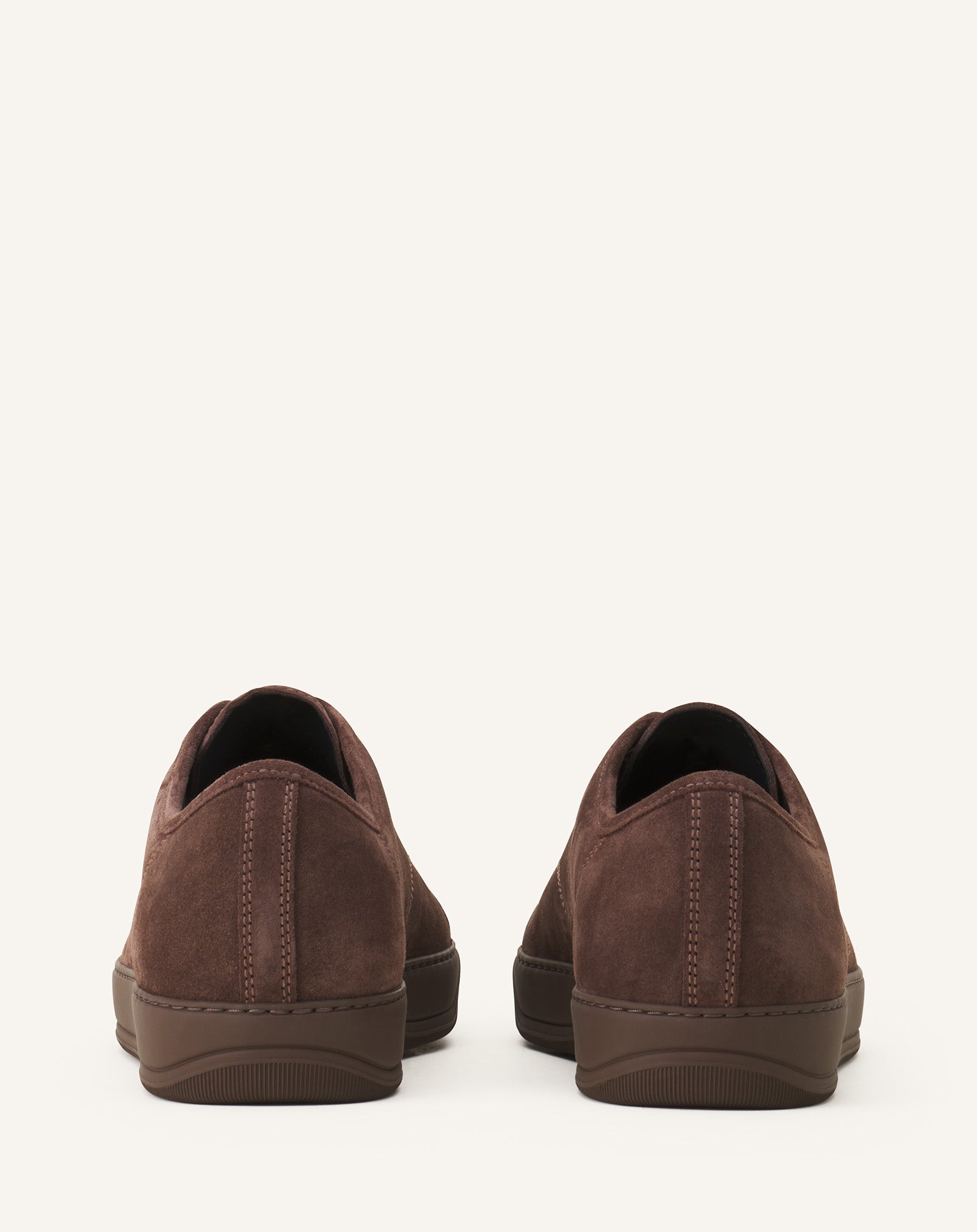 SNEAKERS DBB1 EN SUEDE ET CUIR VERNIS MARRON