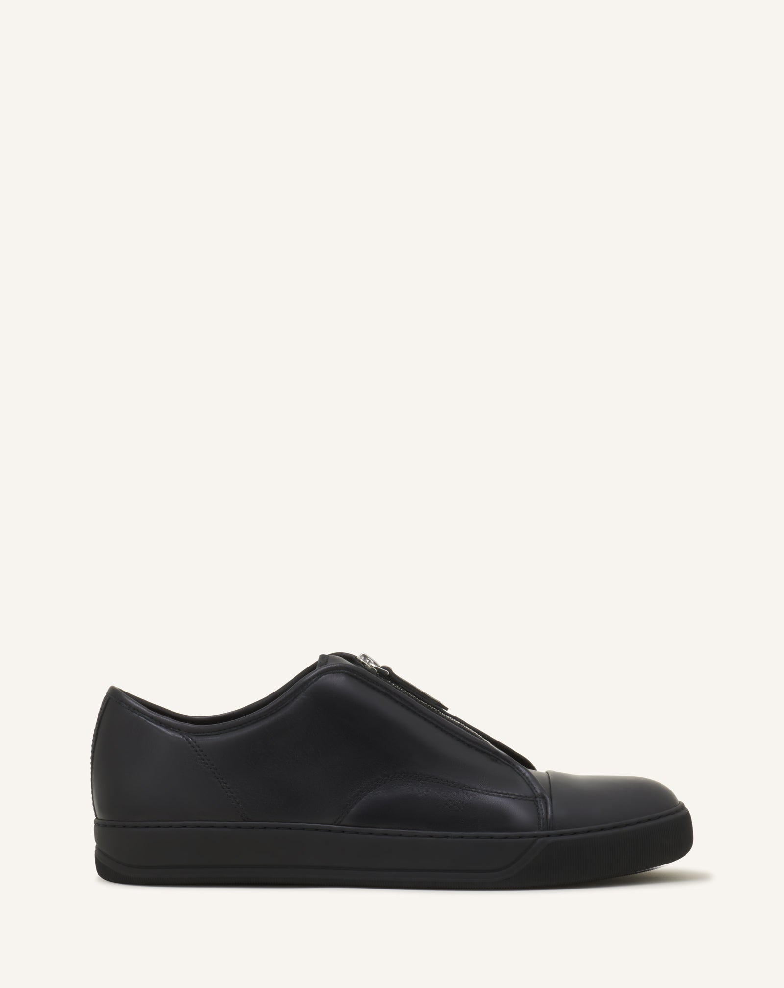 SNEAKERS DBB1 ZIP EN CUIR NOIR