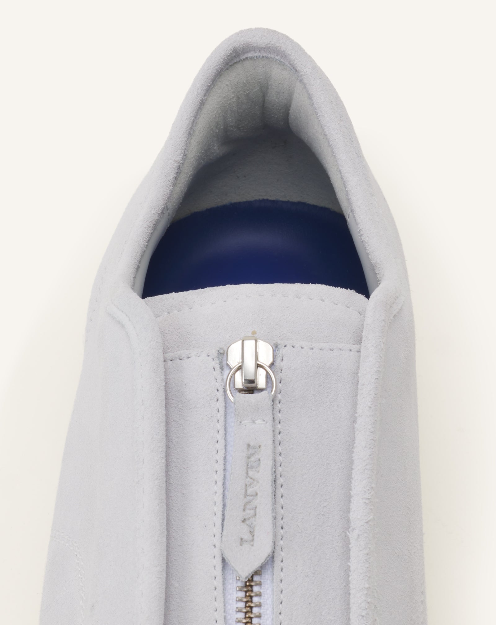 SNEAKERS DBB1 ZIP EN SUEDE BLANC