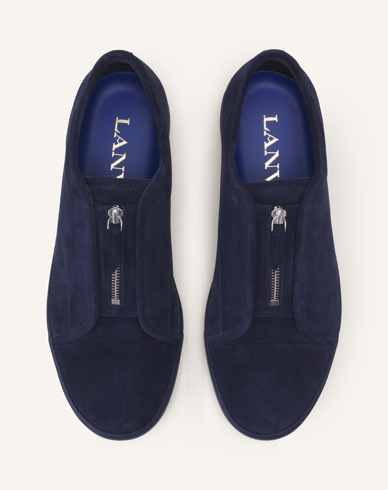 SNEAKERS DBB1 ZIP EN SUEDE BLEU