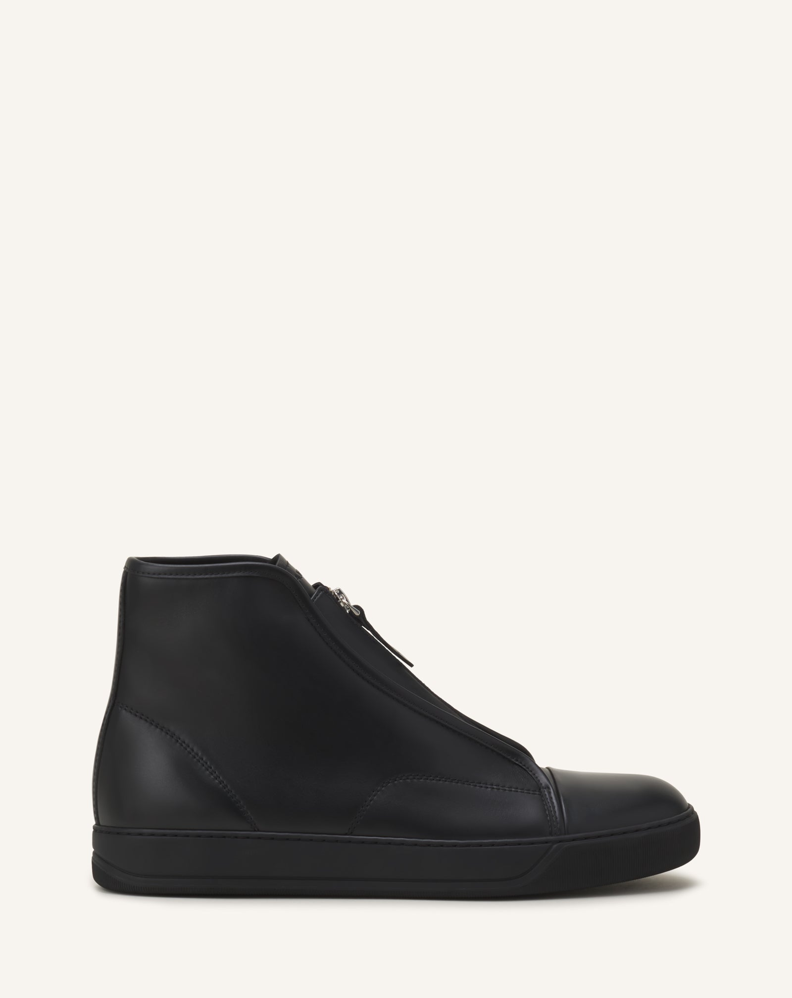SNEAKERS DBB1 MONTANTES EN CUIR NOIR