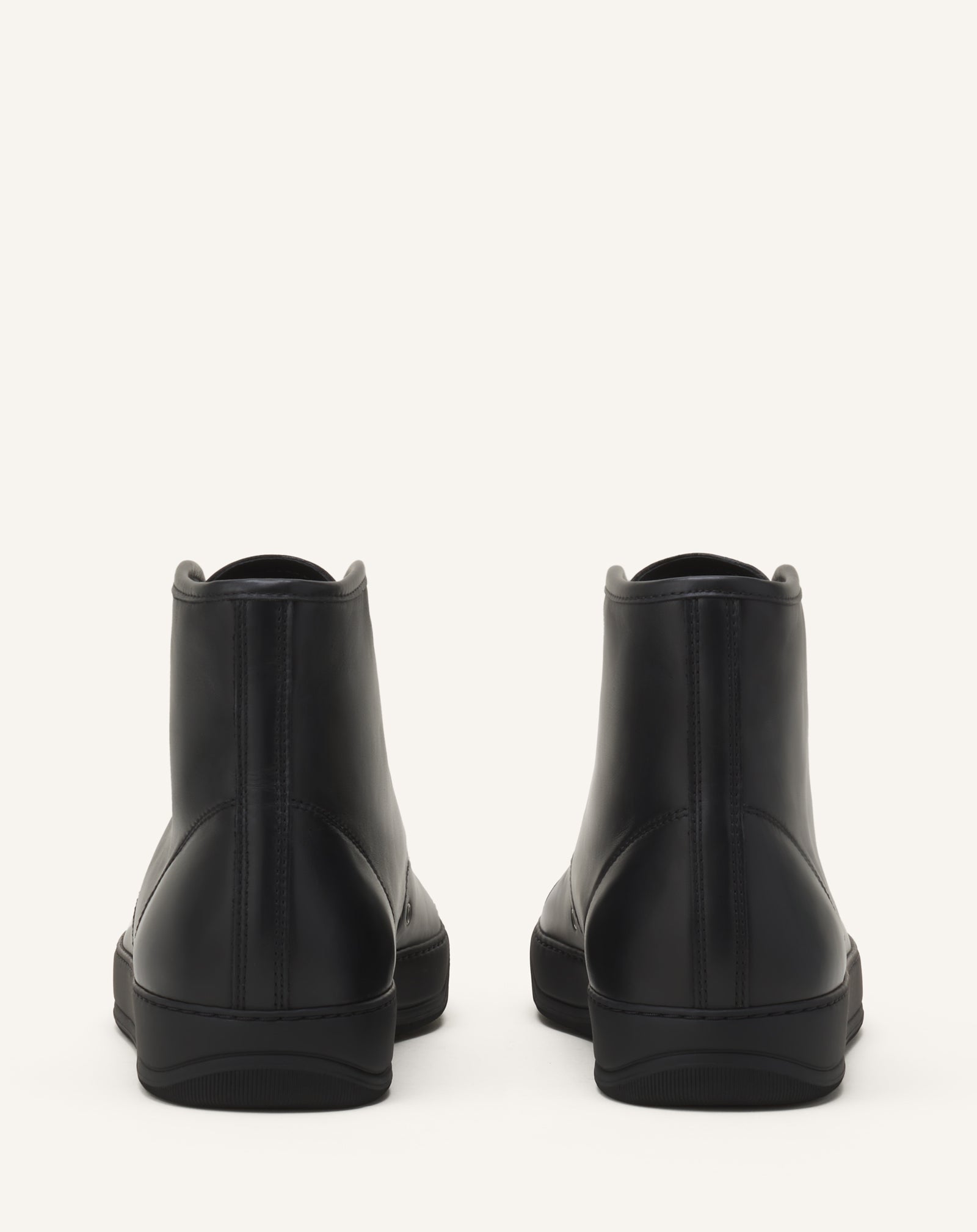 SNEAKERS DBB1 MONTANTES EN CUIR NOIR
