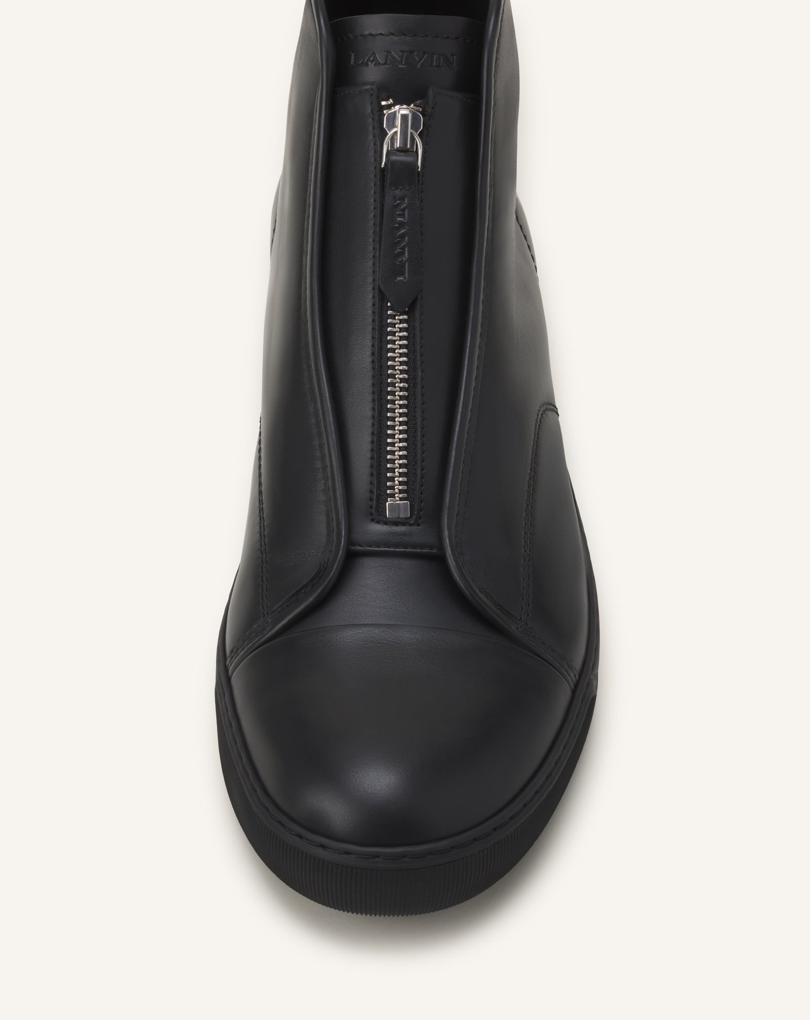 SNEAKERS DBB1 MONTANTES EN CUIR NOIR