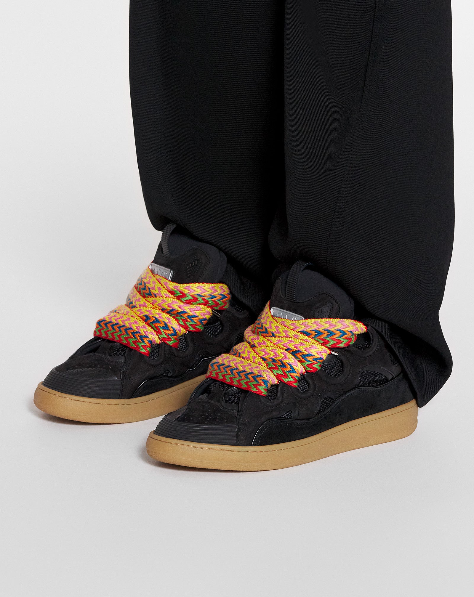 SNEAKERS CURB EN CUIR