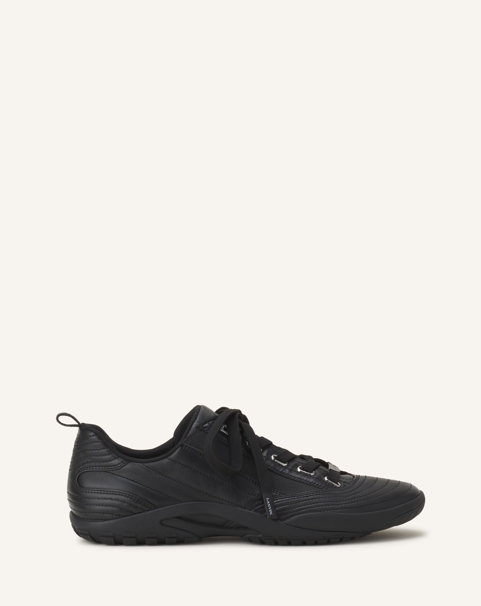SNEAKERS LNV2 EN CUIR NOIR
