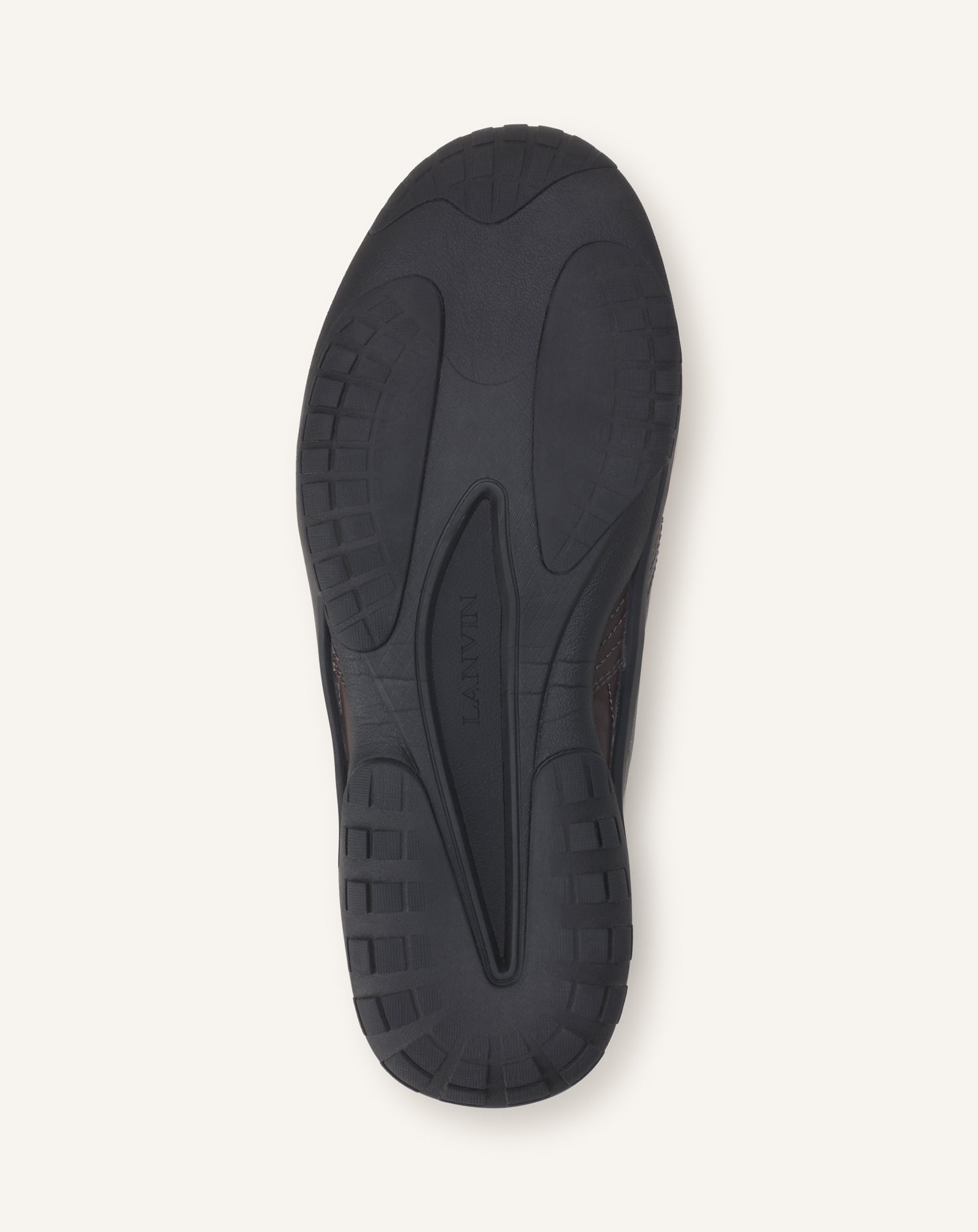 SNEAKERS LNV2 EN CUIR MARRON