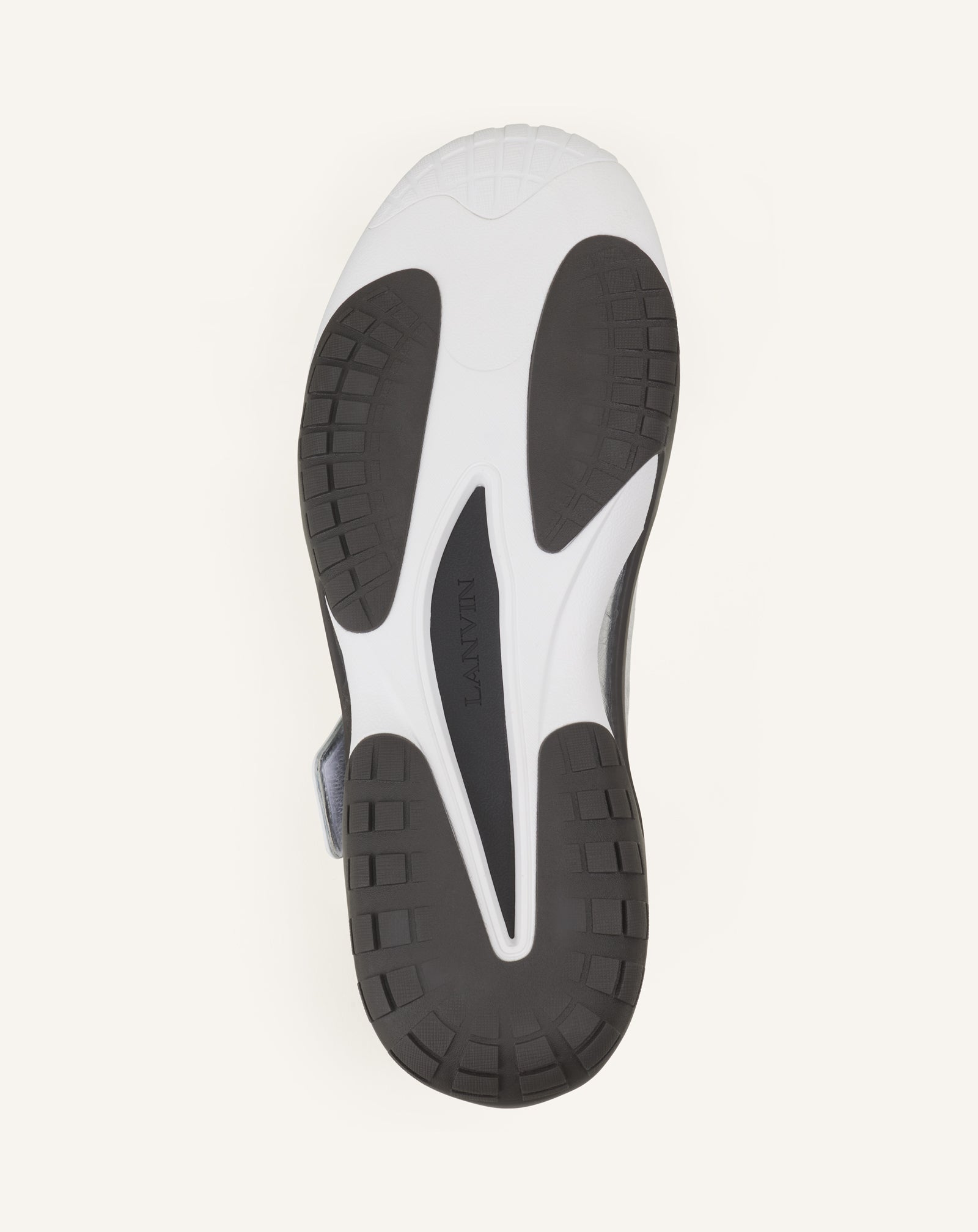 SNEAKER LNV1 EN CUIR METALLISE FROISSE