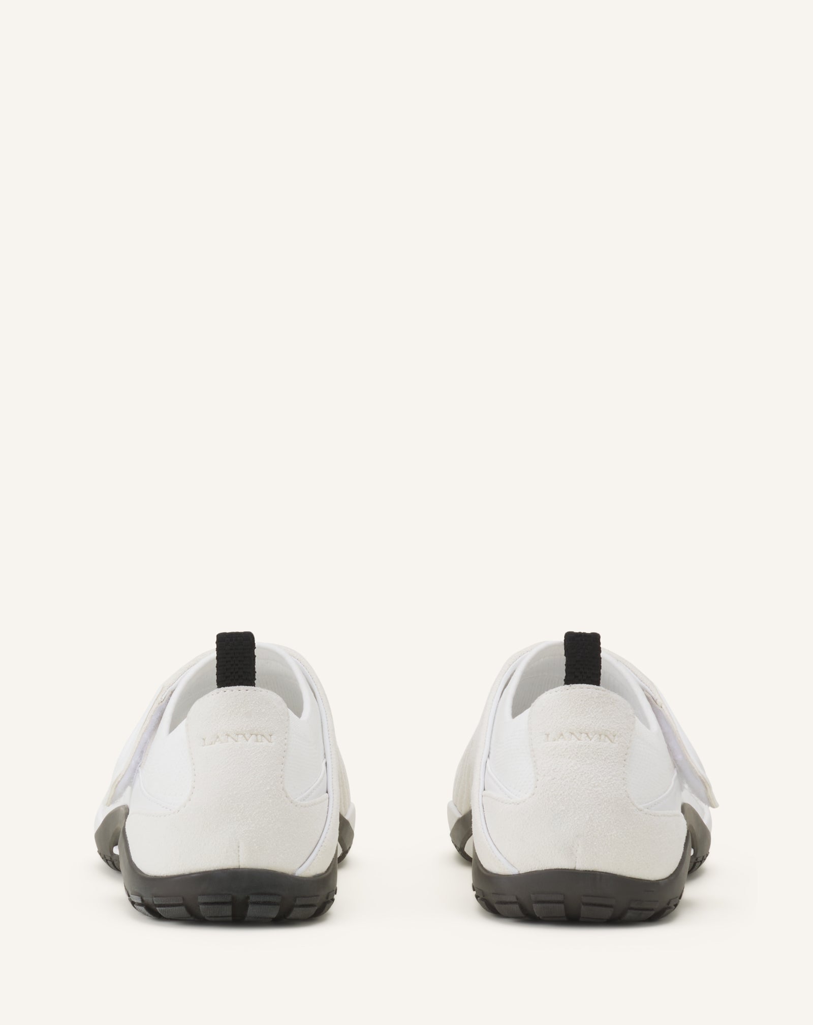 SNEAKER LNV1 EN SUEDE TRICOTE BLANC