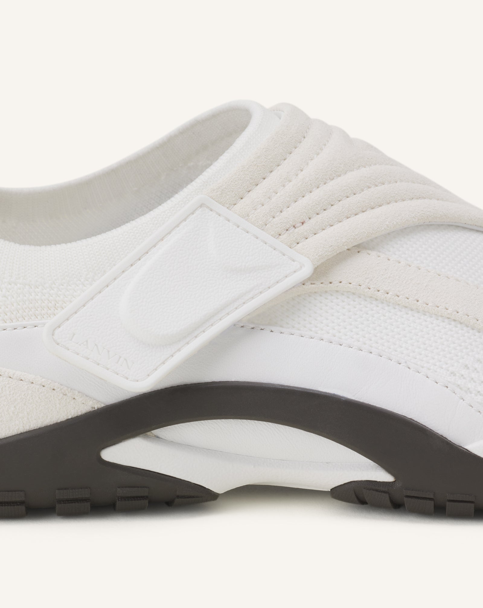 SNEAKER LNV1 EN SUEDE TRICOTE BLANC