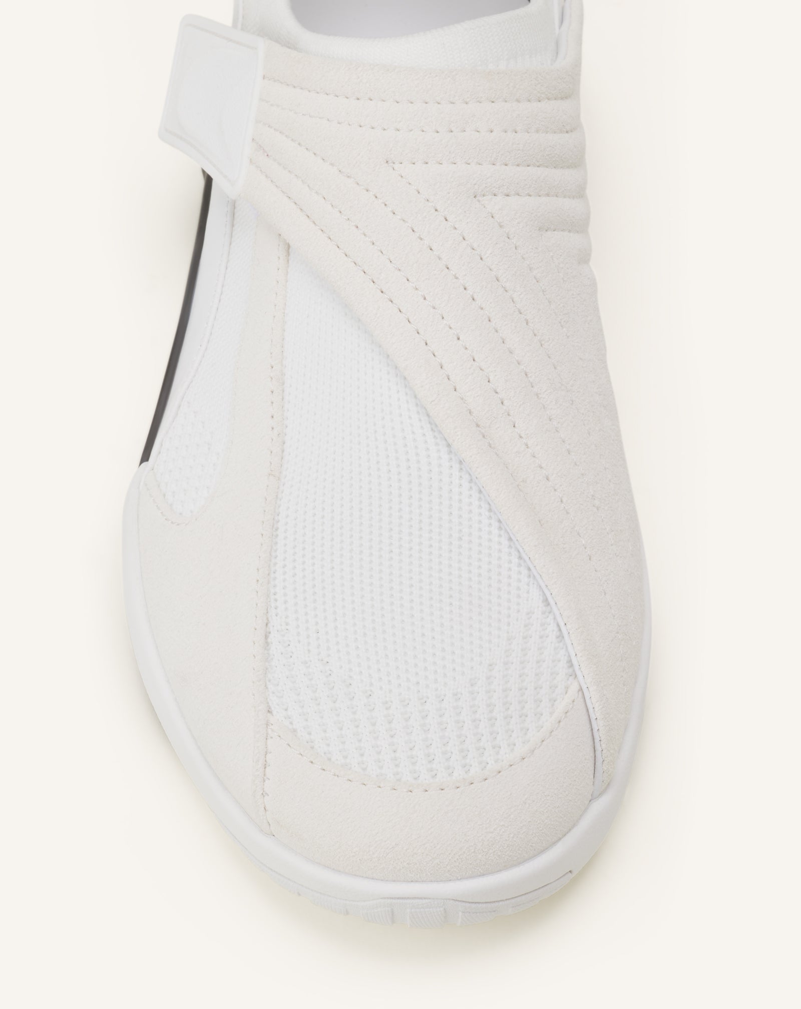 SNEAKER LNV1 EN SUEDE TRICOTE BLANC