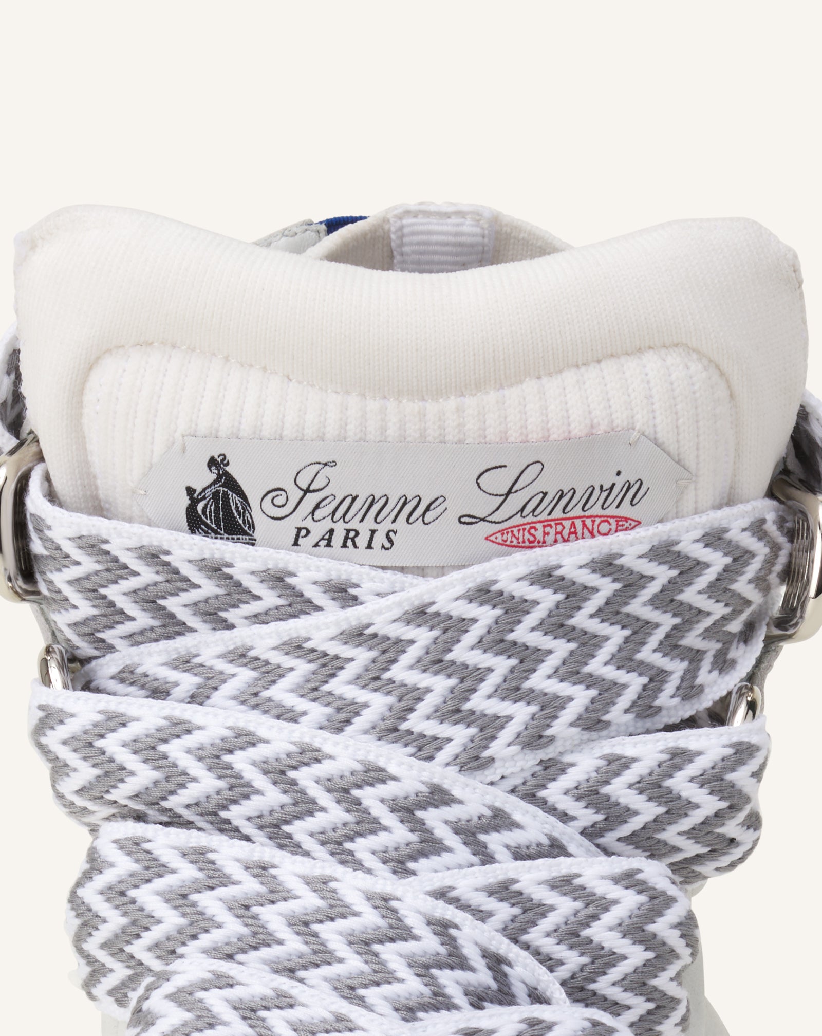 SNEAKERS CURB HIGH TOP EN KNIT BLANC