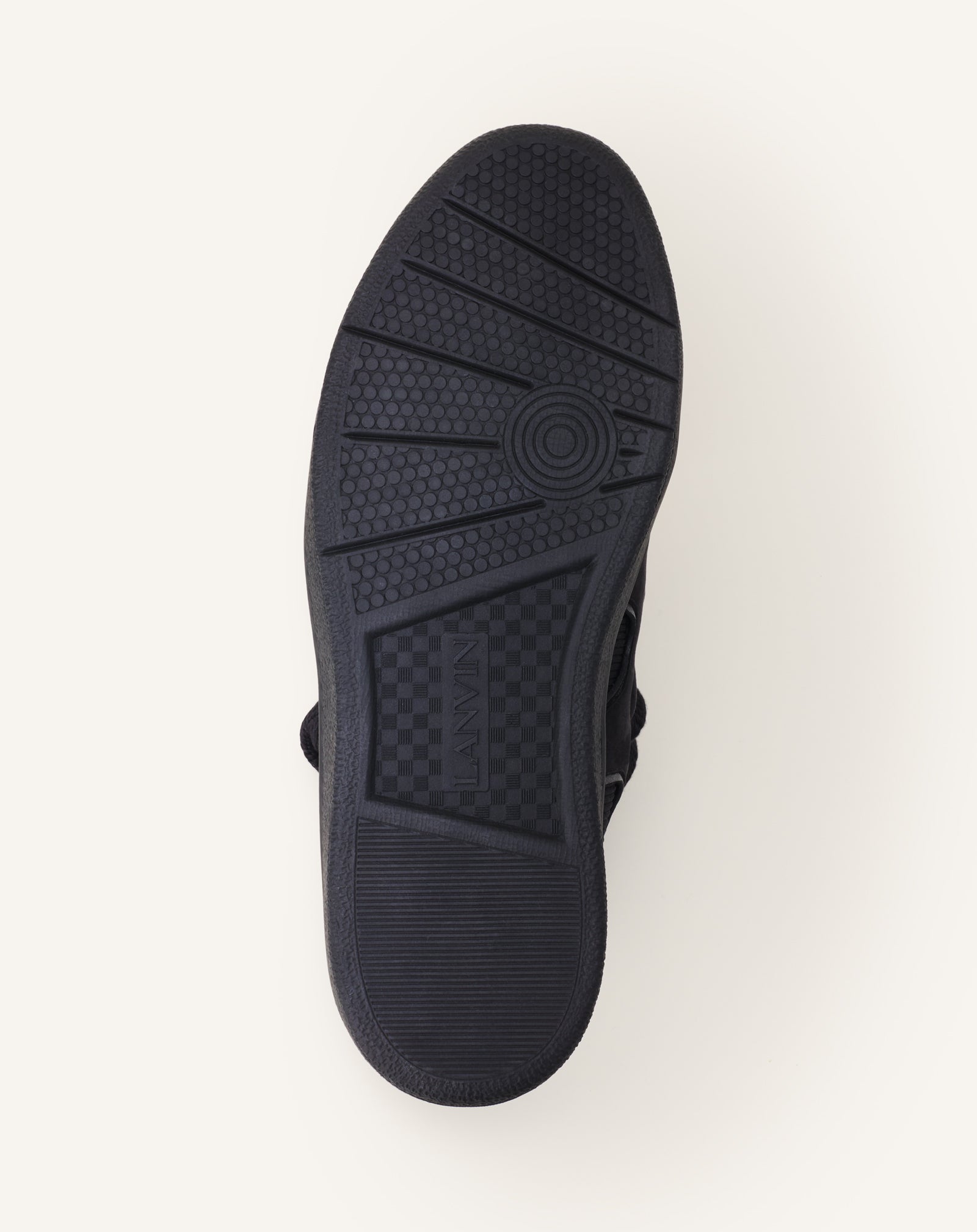 SNEAKERS CURB HIGH TOP EN KNIT NOIR