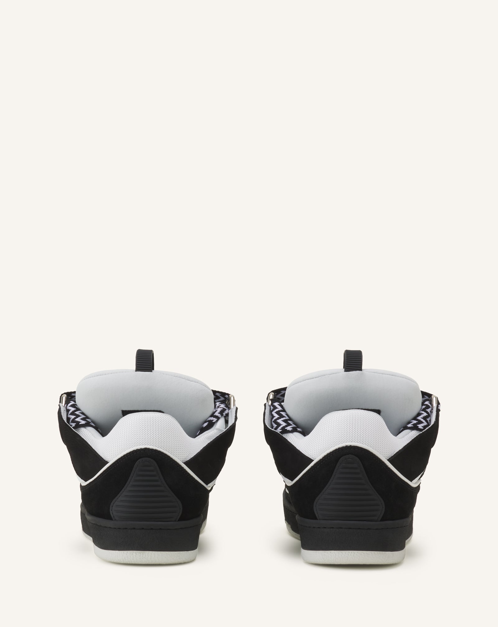 SNEAKERS CURB EN CUIR GRIS