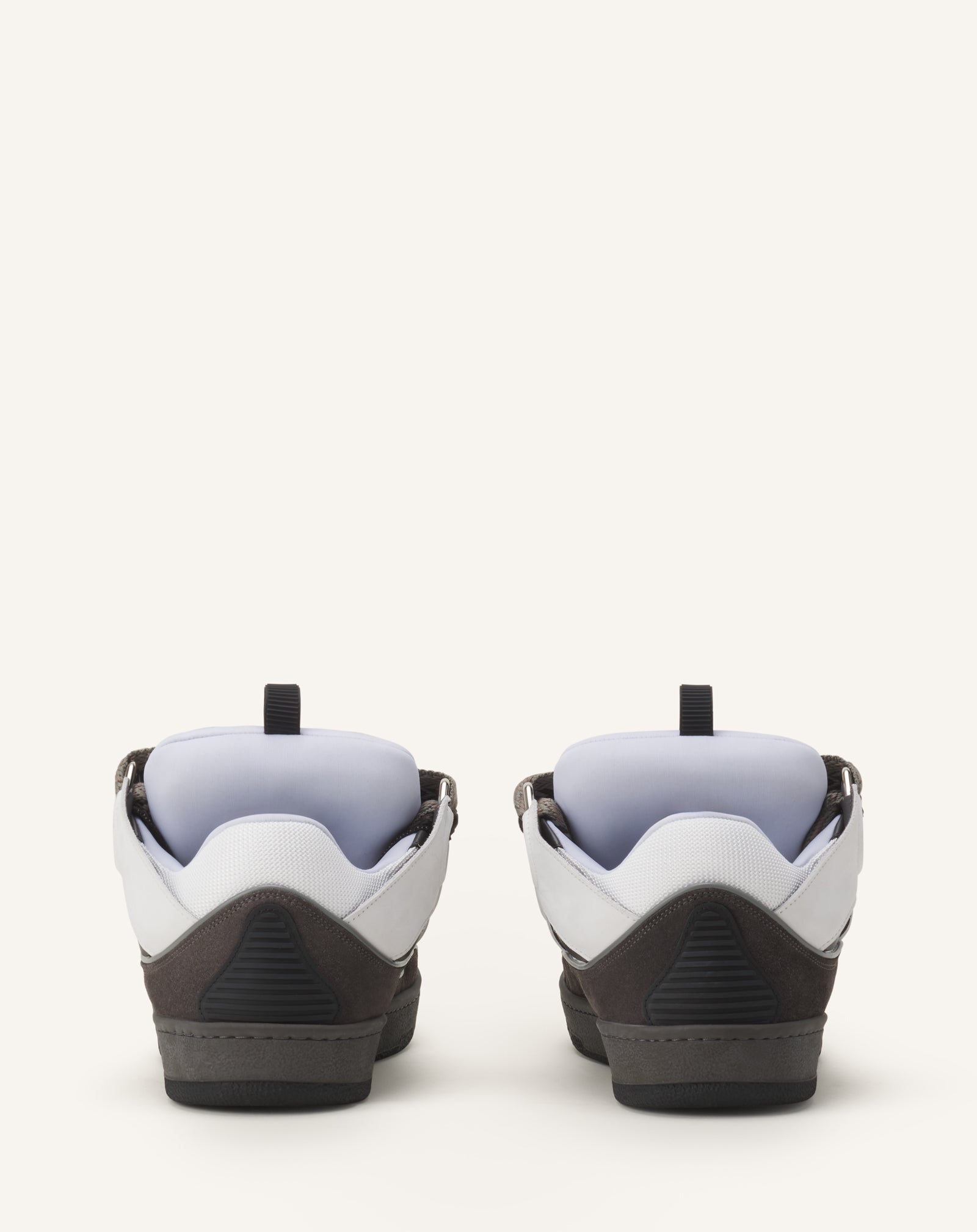 SNEAKERS CURB EN CUIR GRIS