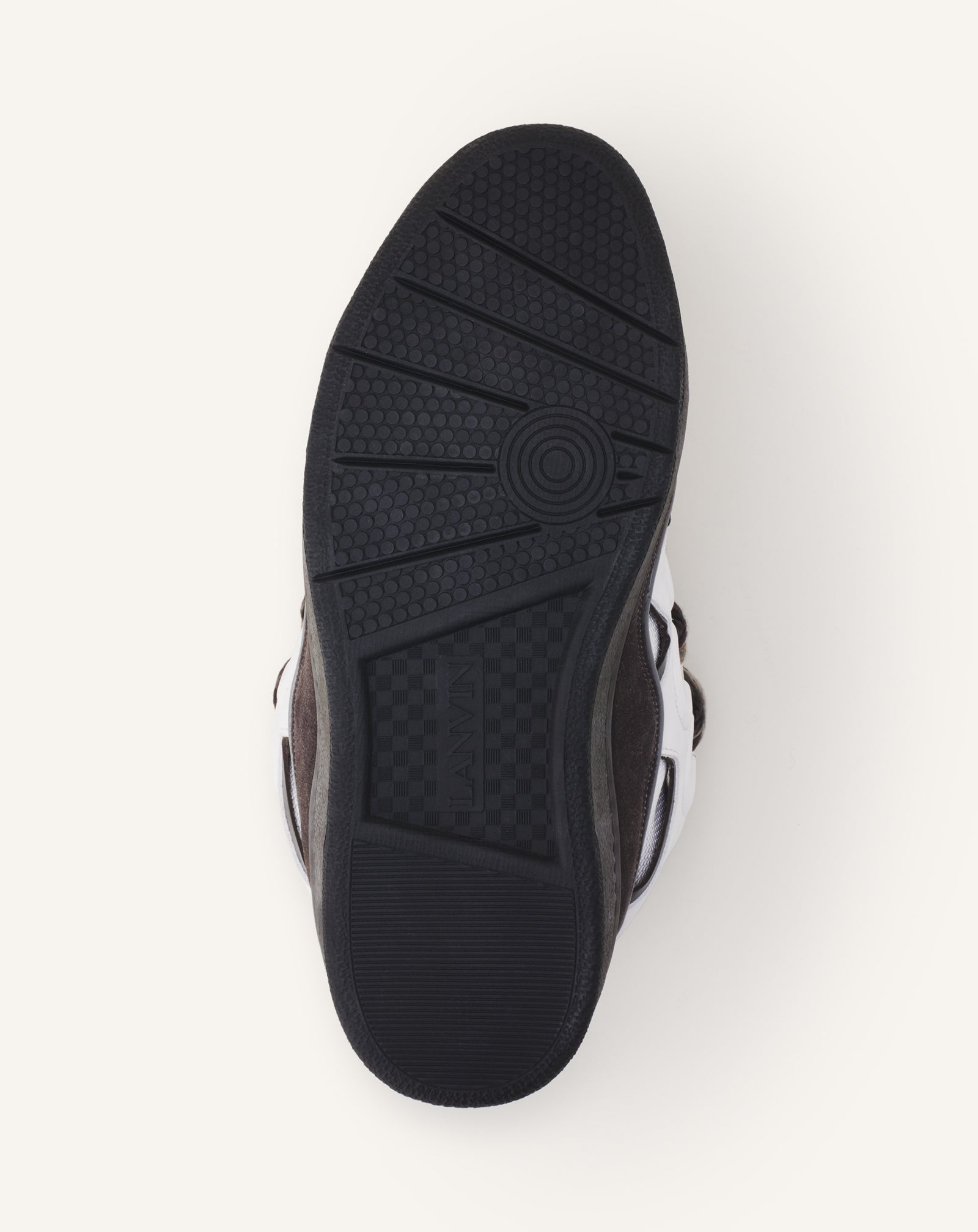 SNEAKERS CURB EN CUIR GRIS