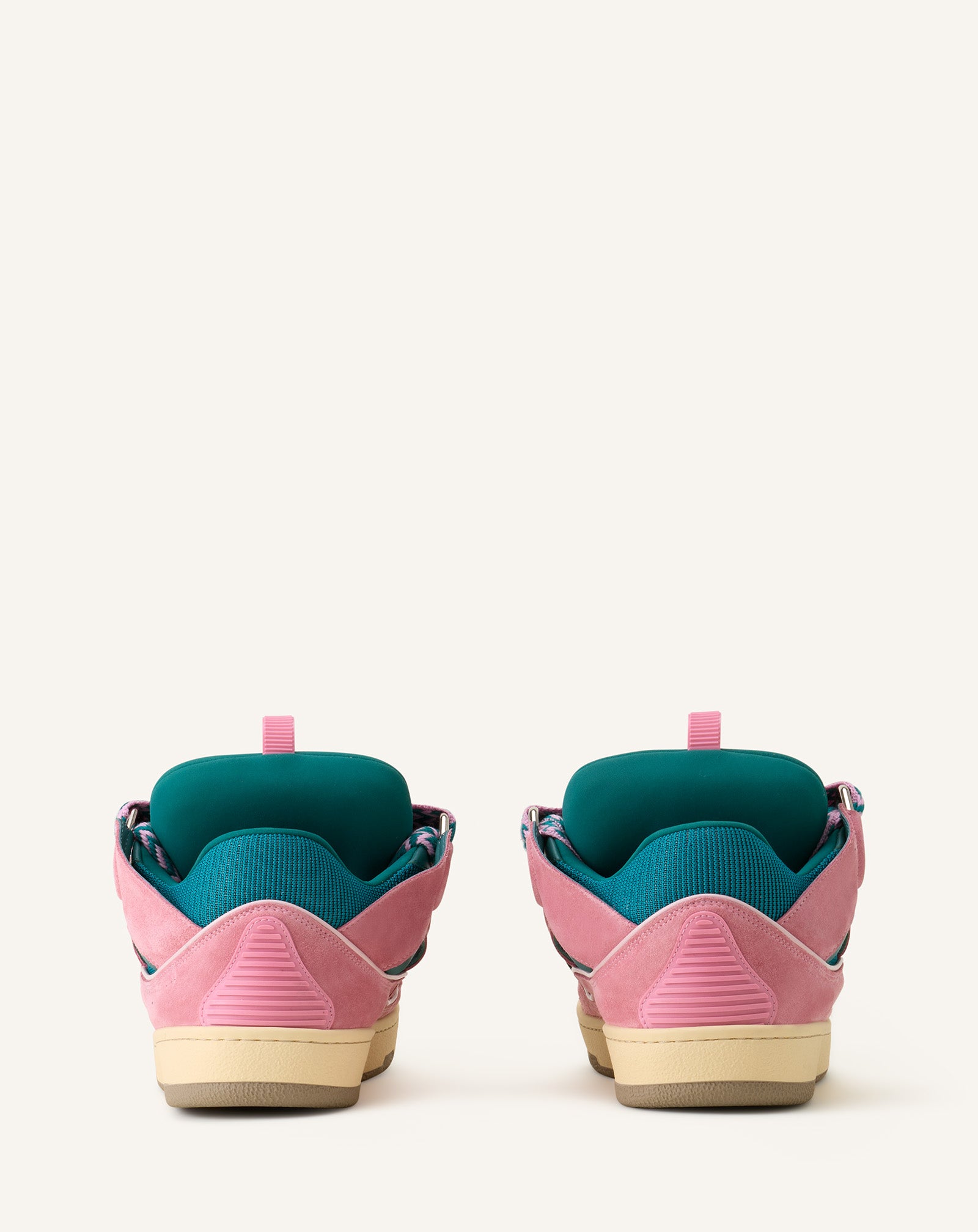 SNEAKERS CURB EN CUIR VERT