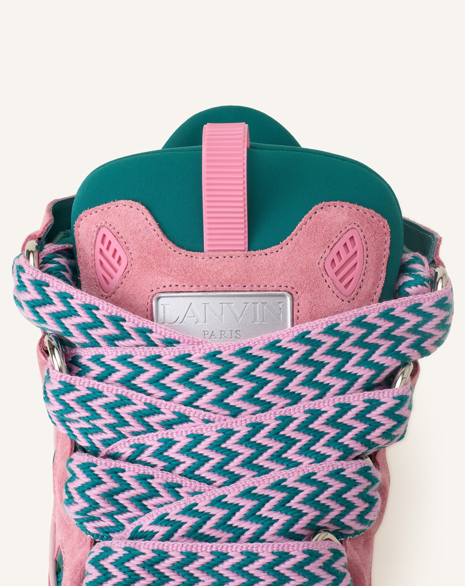 SNEAKERS CURB EN CUIR VERT