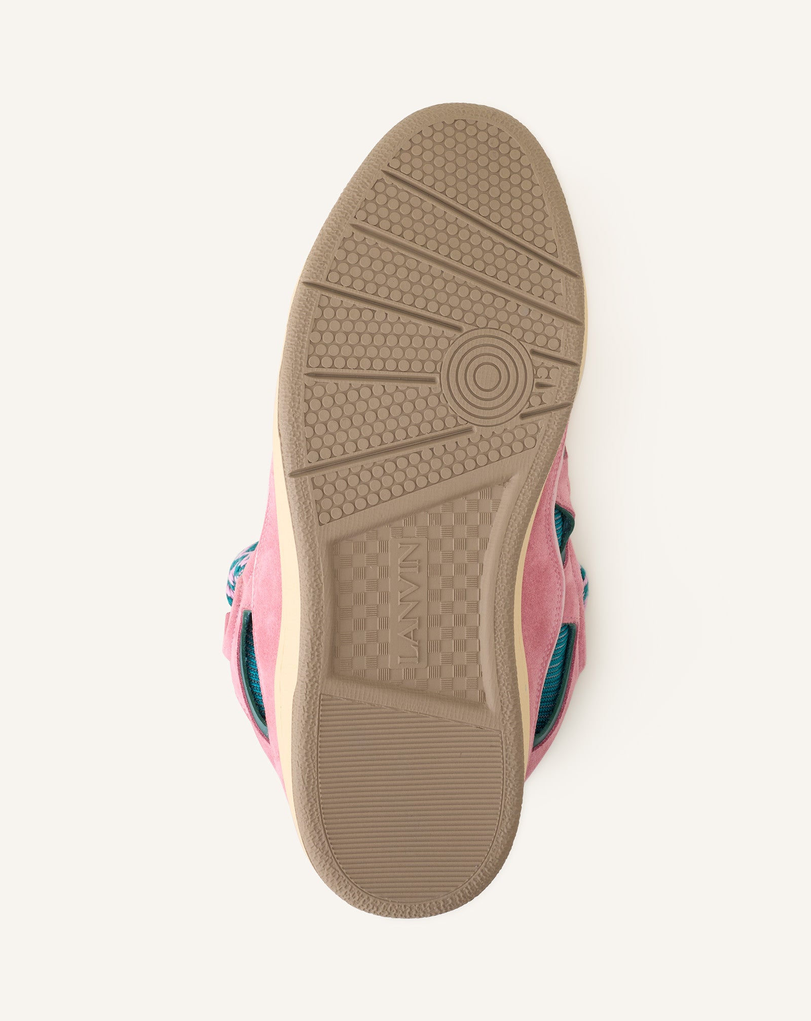 SNEAKERS CURB EN CUIR VERT