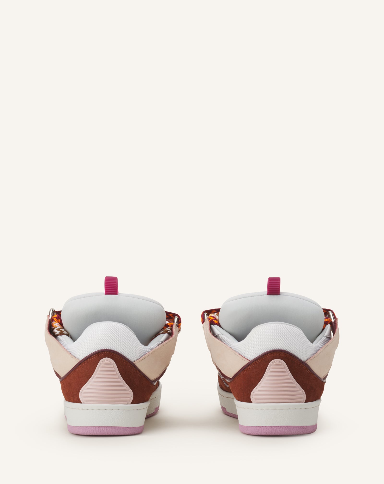 Pink Curb Leather Sneakers | Lanvin