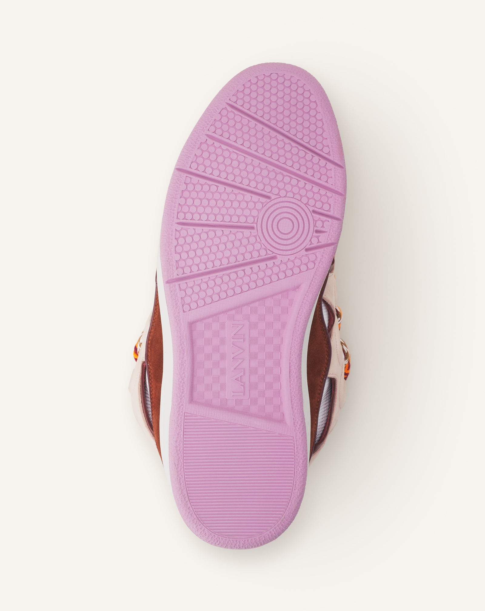 Pink Curb Leather Sneakers | Lanvin