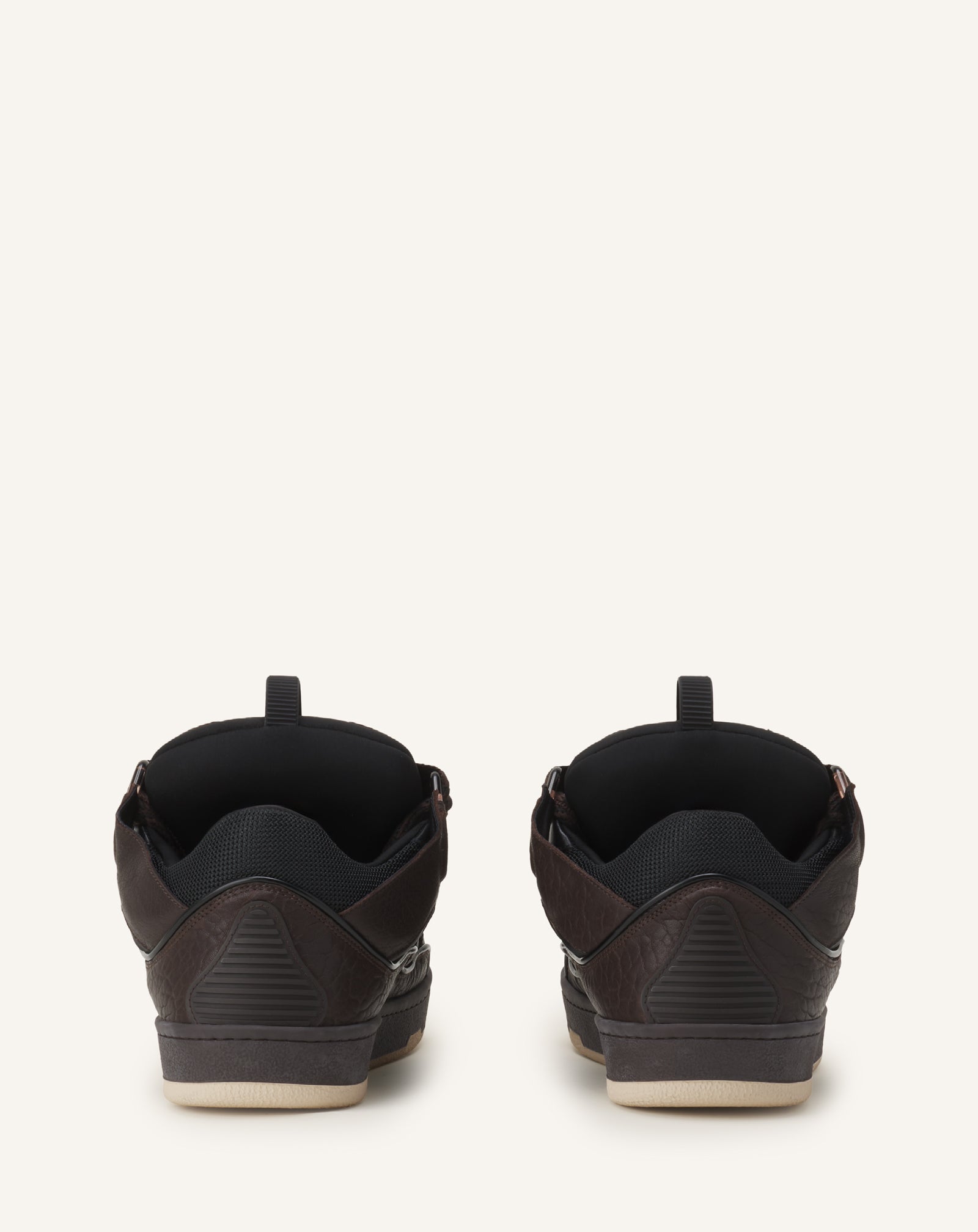 SNEAKERS CURB EN CUIR EFFET DINO GRIS