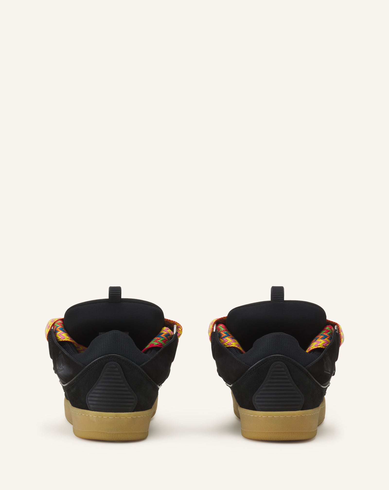 SNEAKERS CURB EN CUIR NOIR