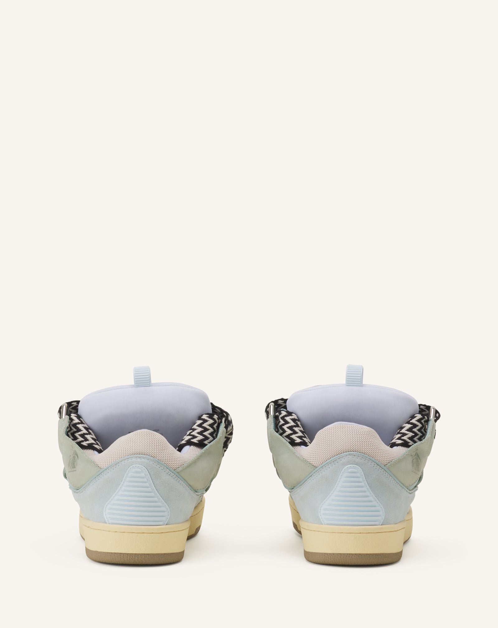 SNEAKERS CURB EN CUIR BLEU