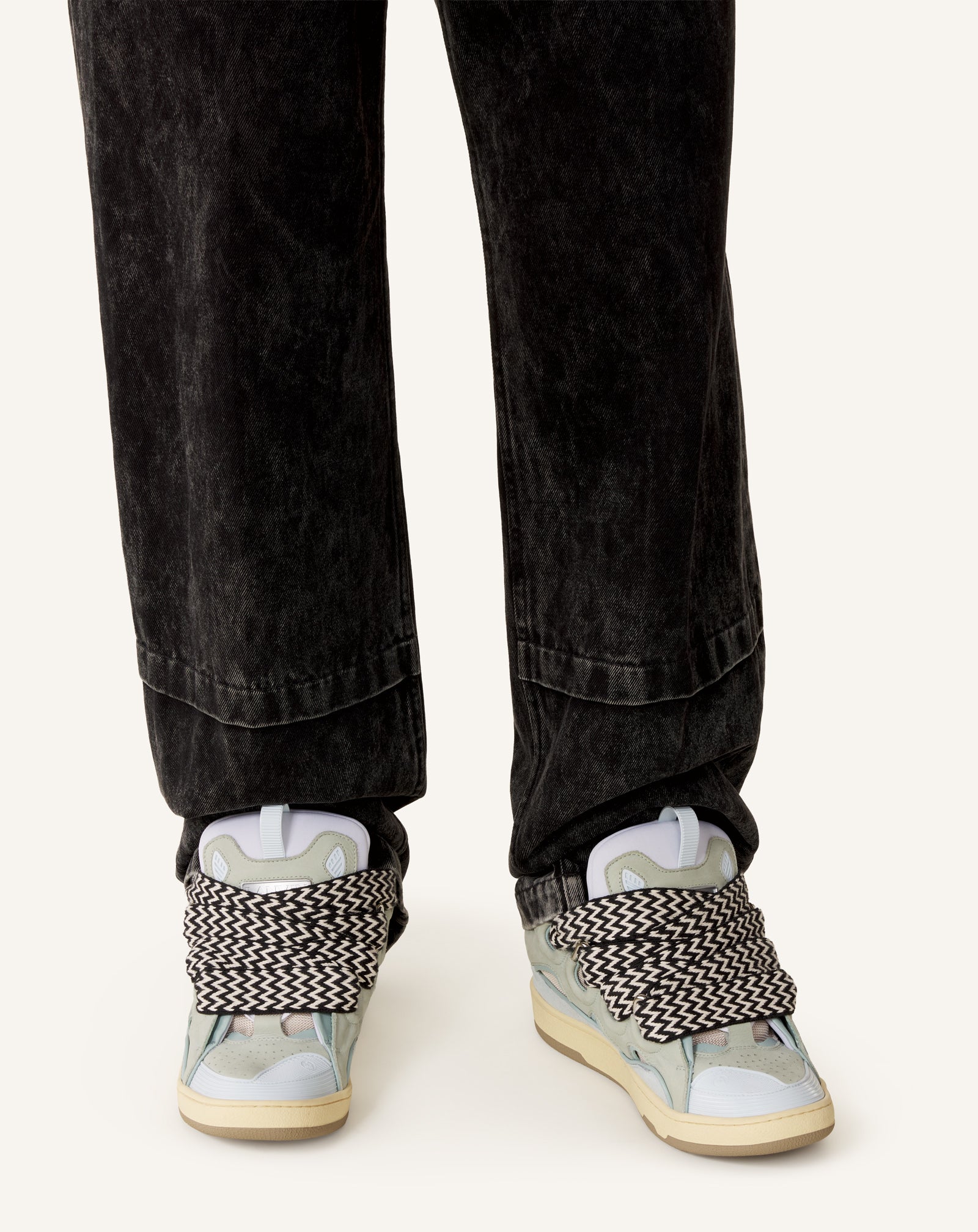 SNEAKERS CURB EN CUIR
