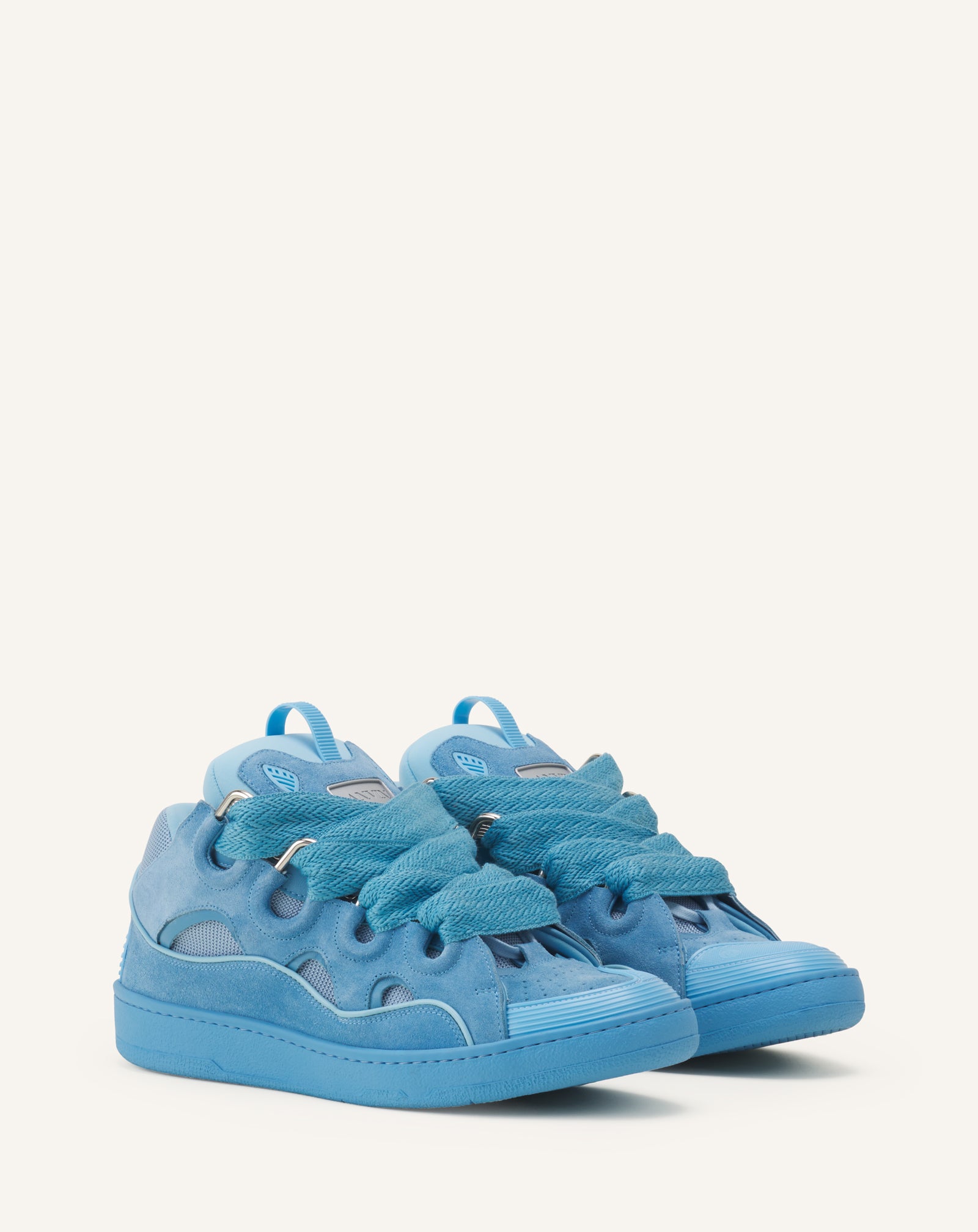 SNEAKERS CURBS EN SUEDE MONOCOLOR