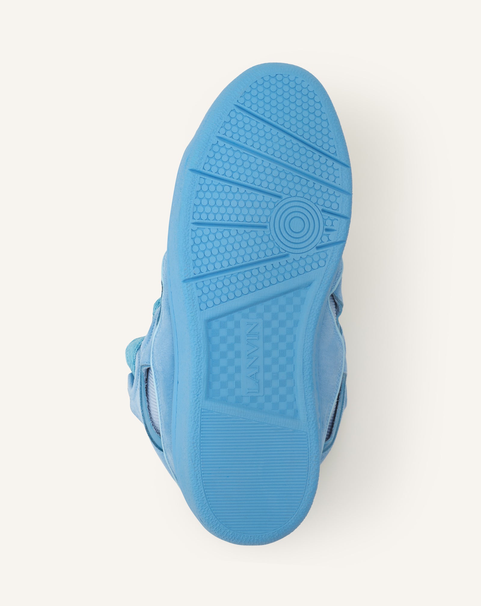 SNEAKERS CURBS EN SUEDE MONOCOLOR