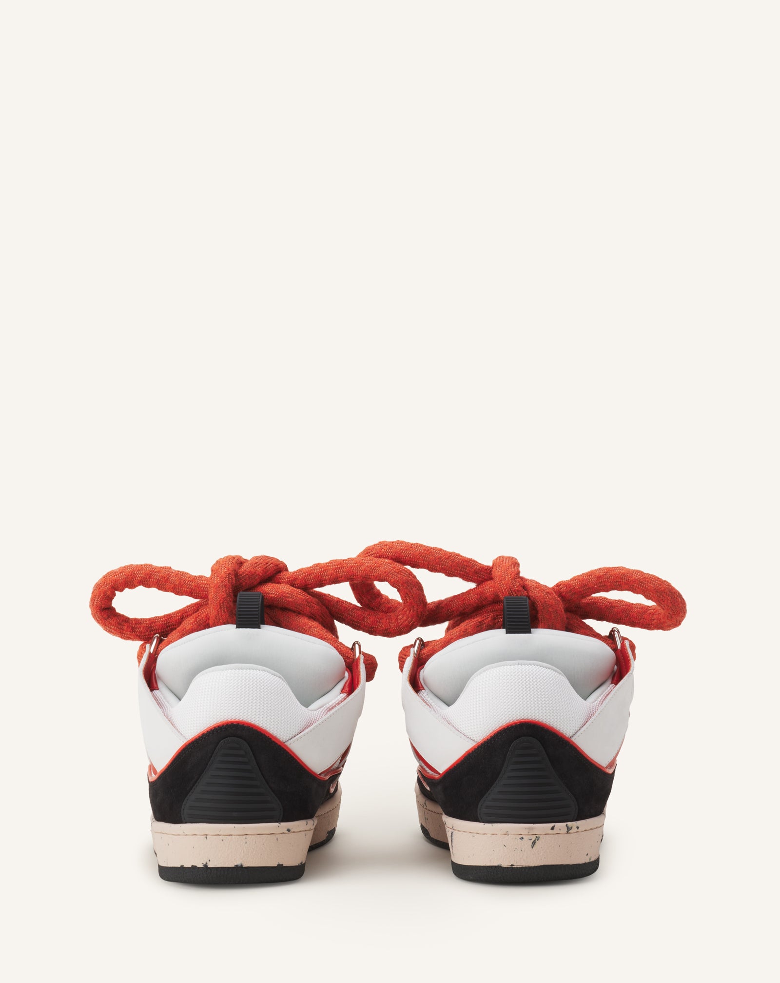 SNEAKERS CURB SNAKE EN CUIR NOIR
