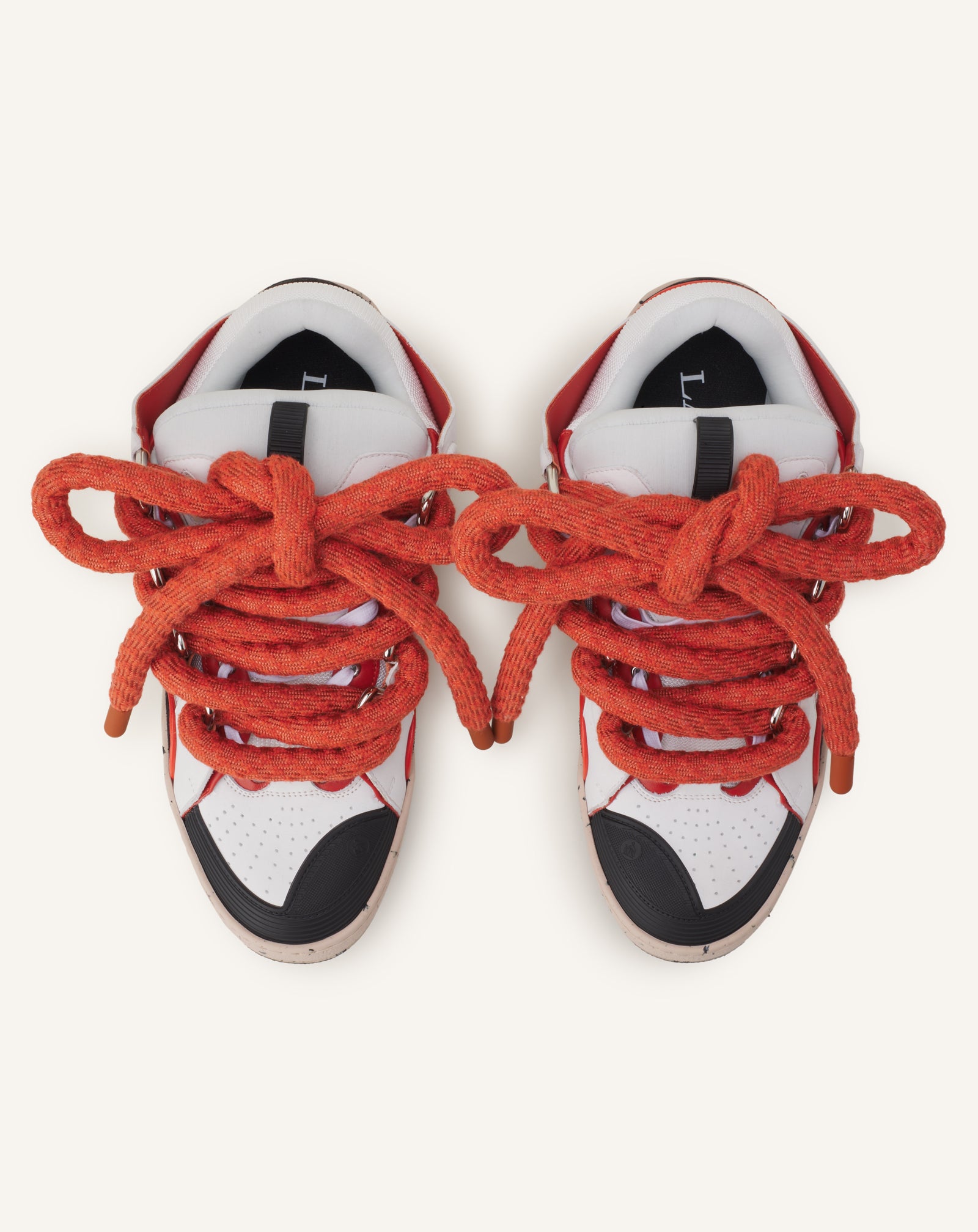 SNEAKERS CURB SNAKE EN CUIR NOIR