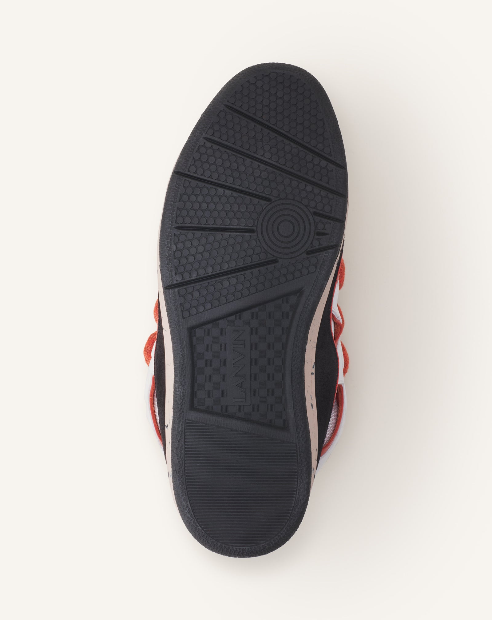 SNEAKERS CURB SNAKE EN CUIR NOIR