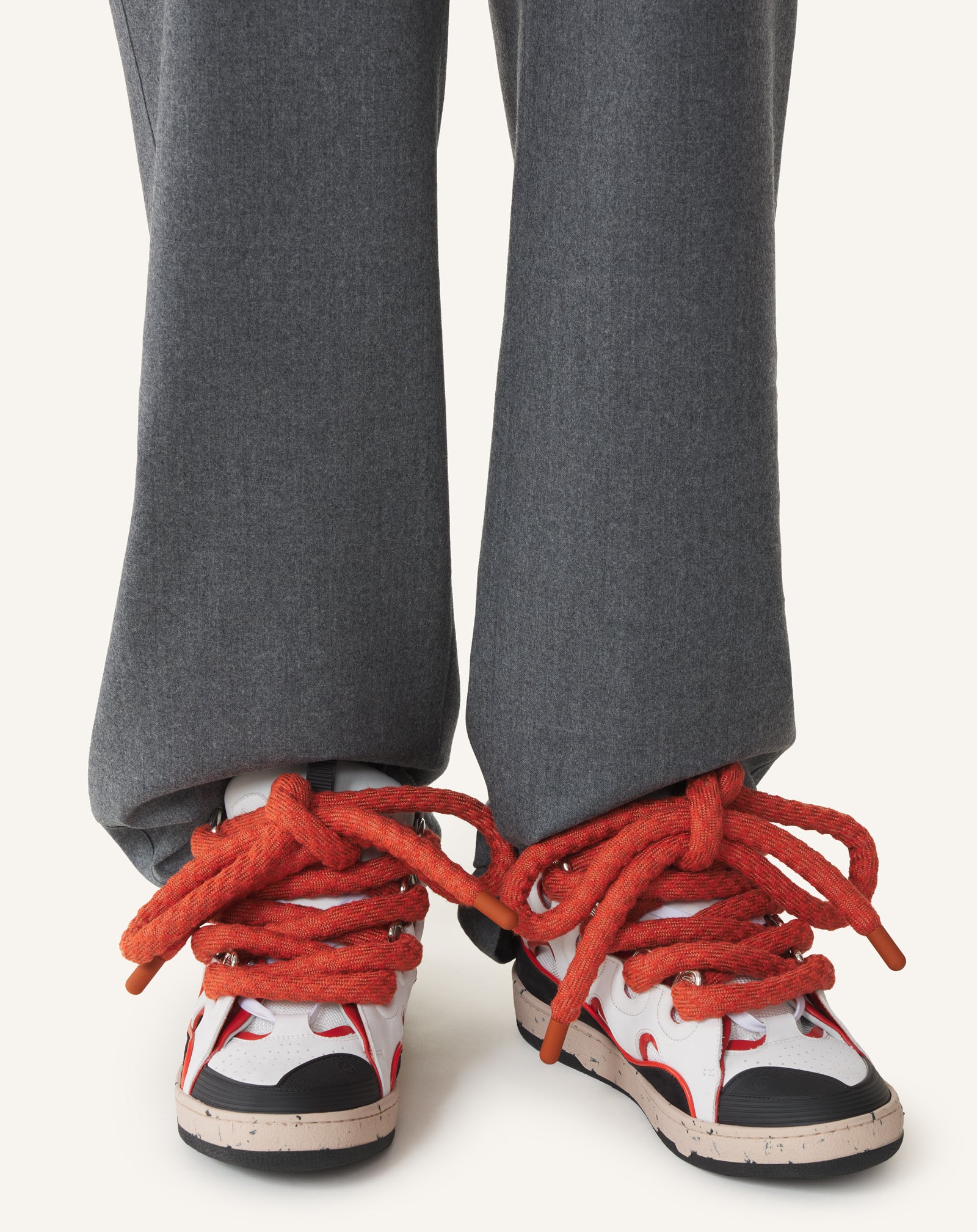 SNEAKERS CURB SNAKE EN CUIR NOIR