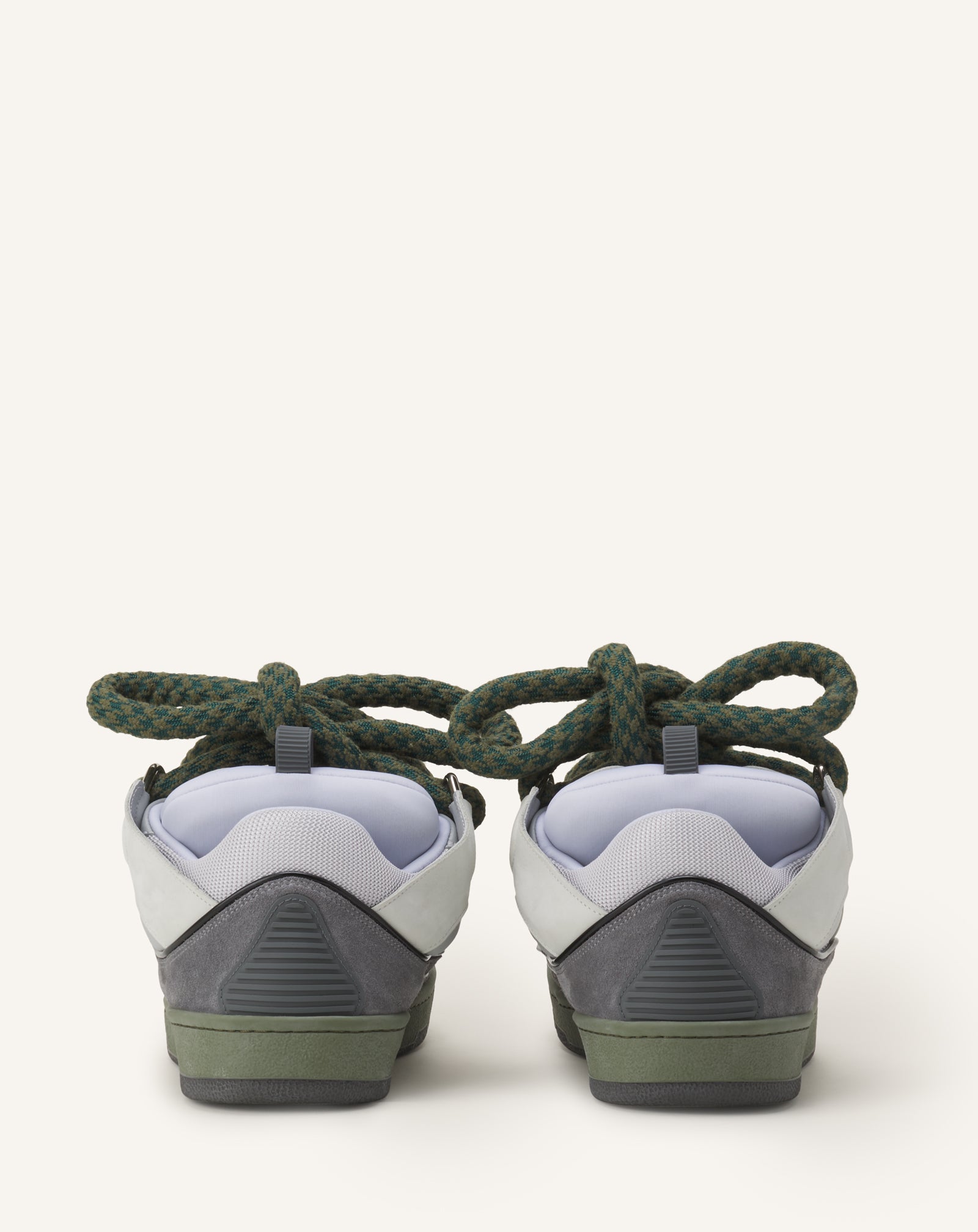 SNEAKERS CURB SNAKE EN CUIR GRIS