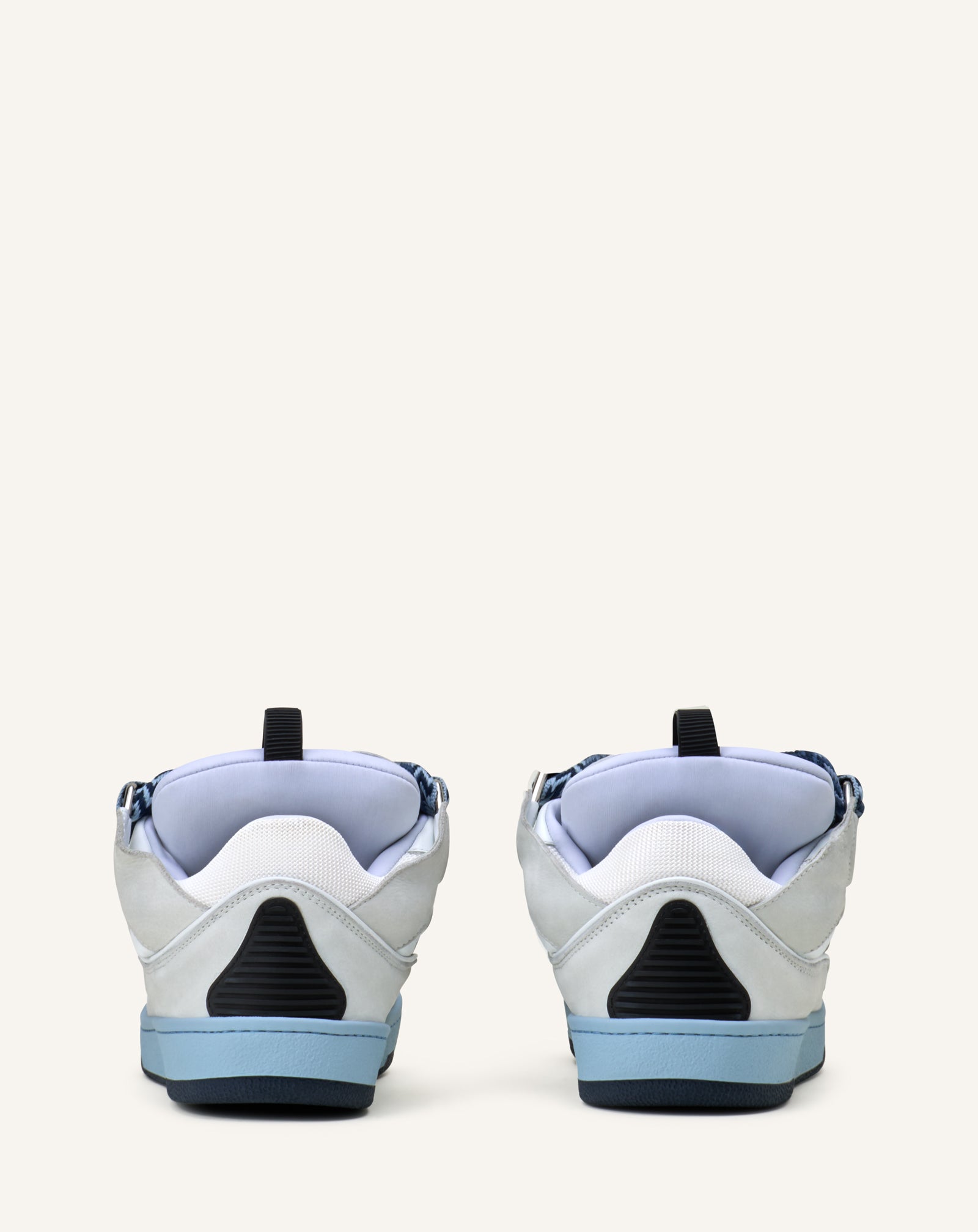 WHITE CURB BICO SNEAKERS IN LEATHER