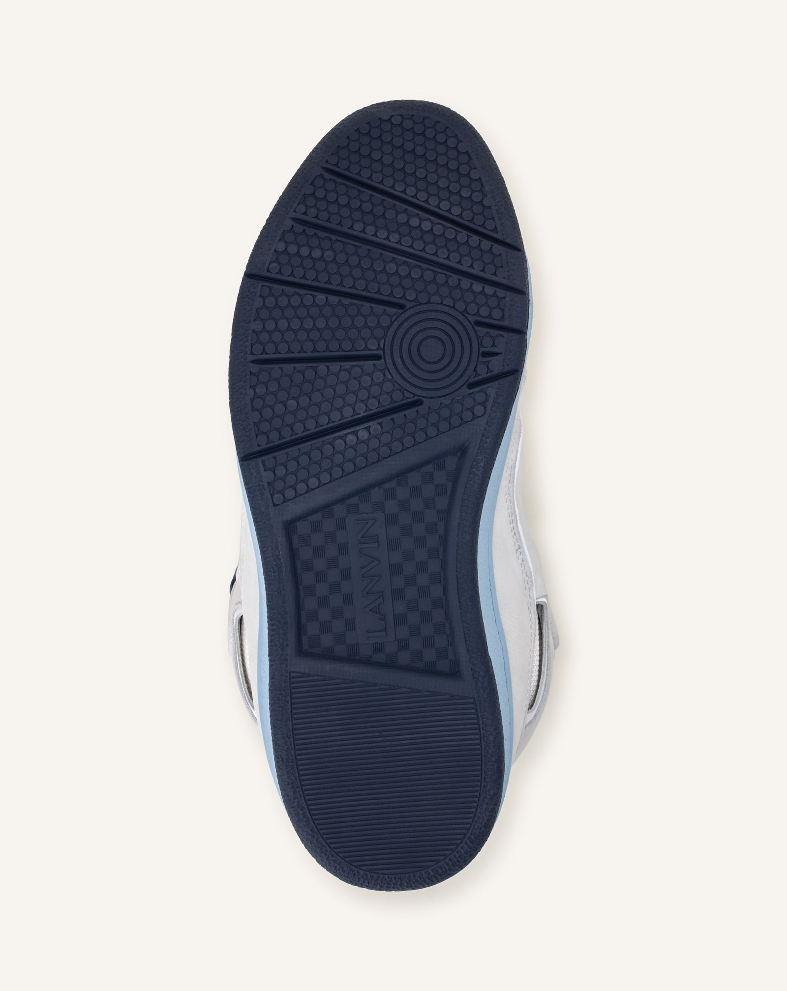 WHITE CURB BICO SNEAKERS IN LEATHER