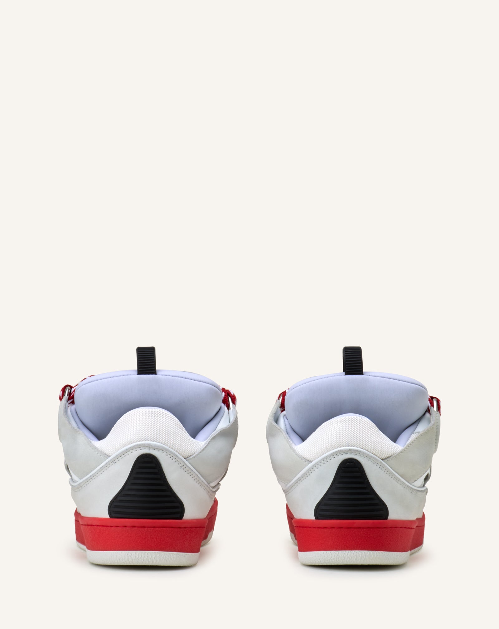 SNEAKERS CURB BICO EN CUIR BLANC