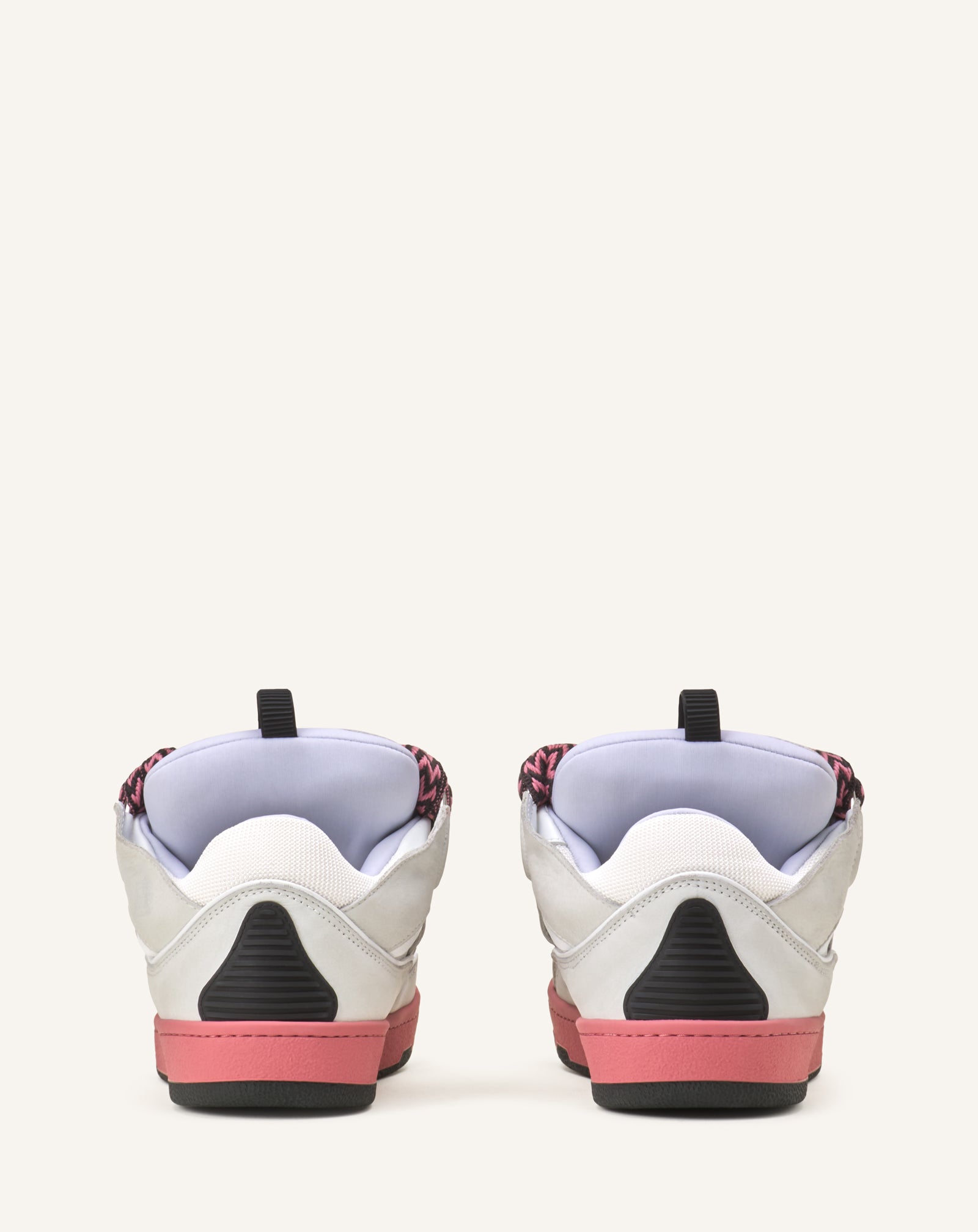 SNEAKERS CURB BICO EN CUIR BLANC