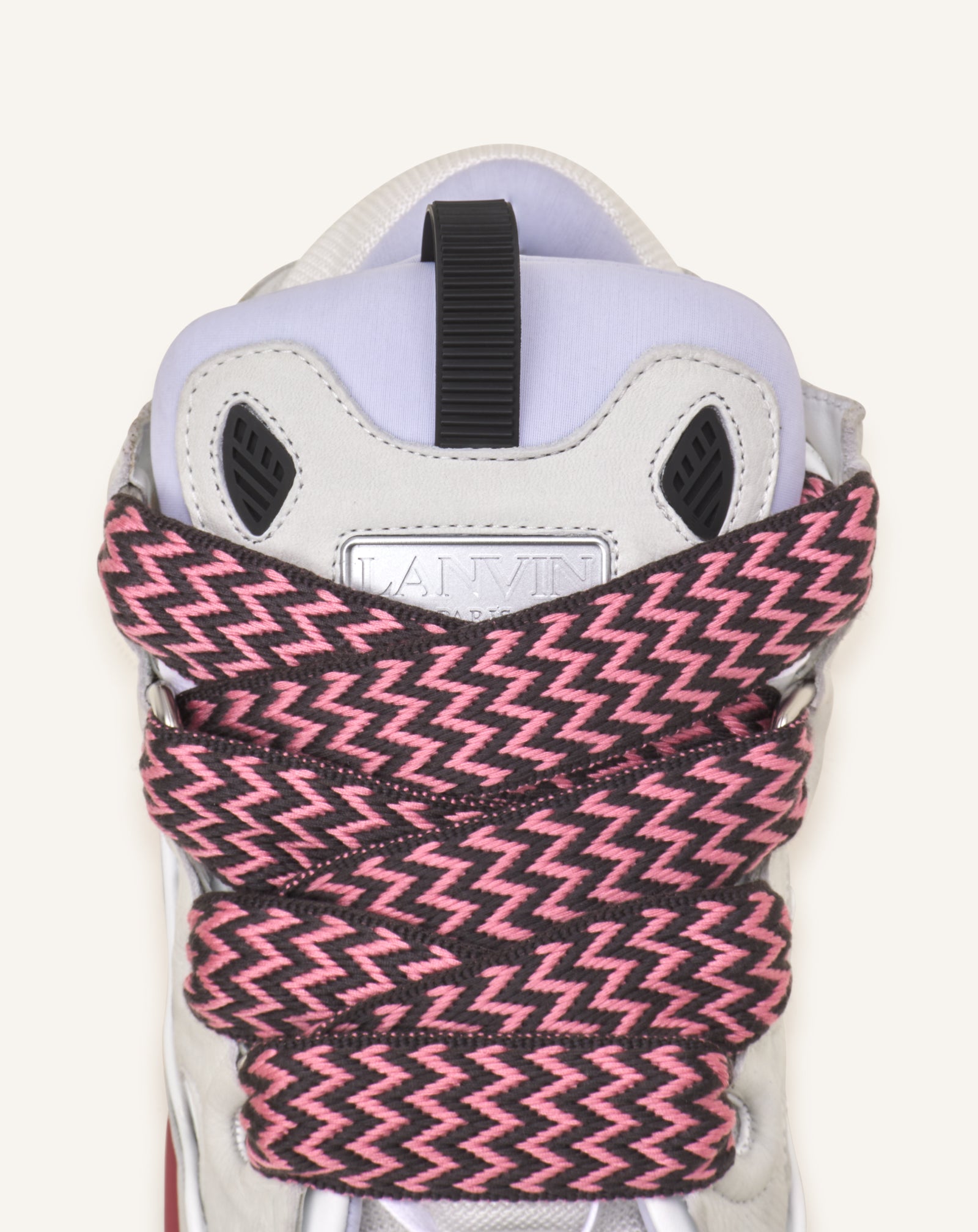 SNEAKERS CURB BICO EN CUIR BLANC