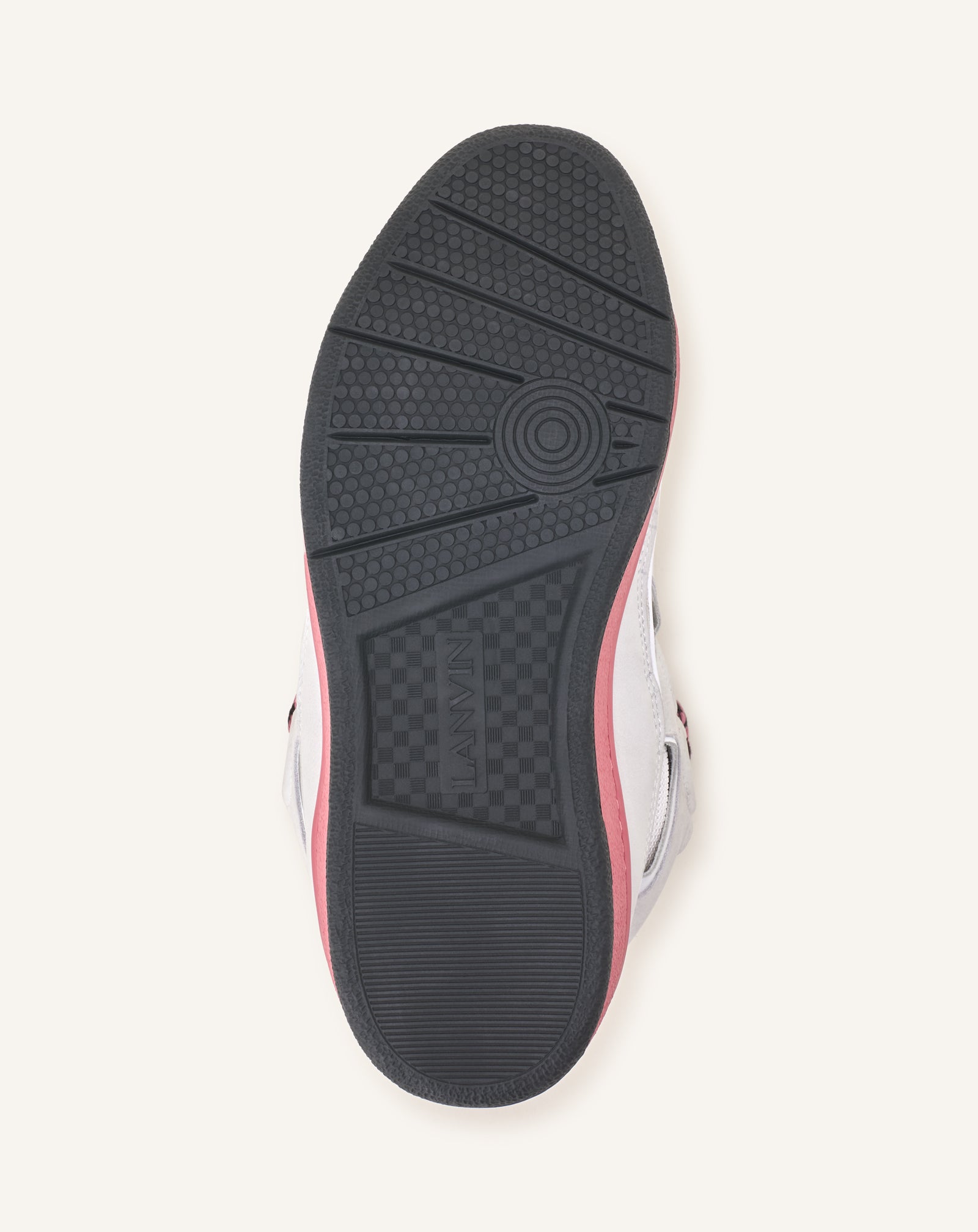 SNEAKERS CURB BICO EN CUIR BLANC
