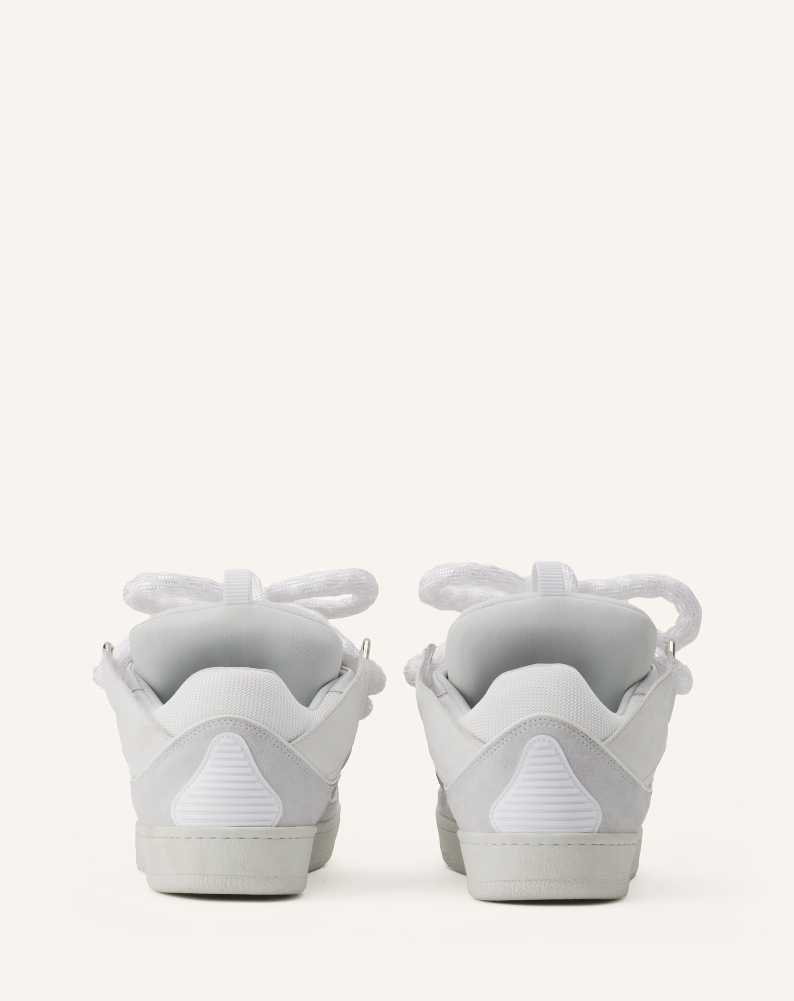SNEAKERS CURB SNAKE EN CUIR BLANC