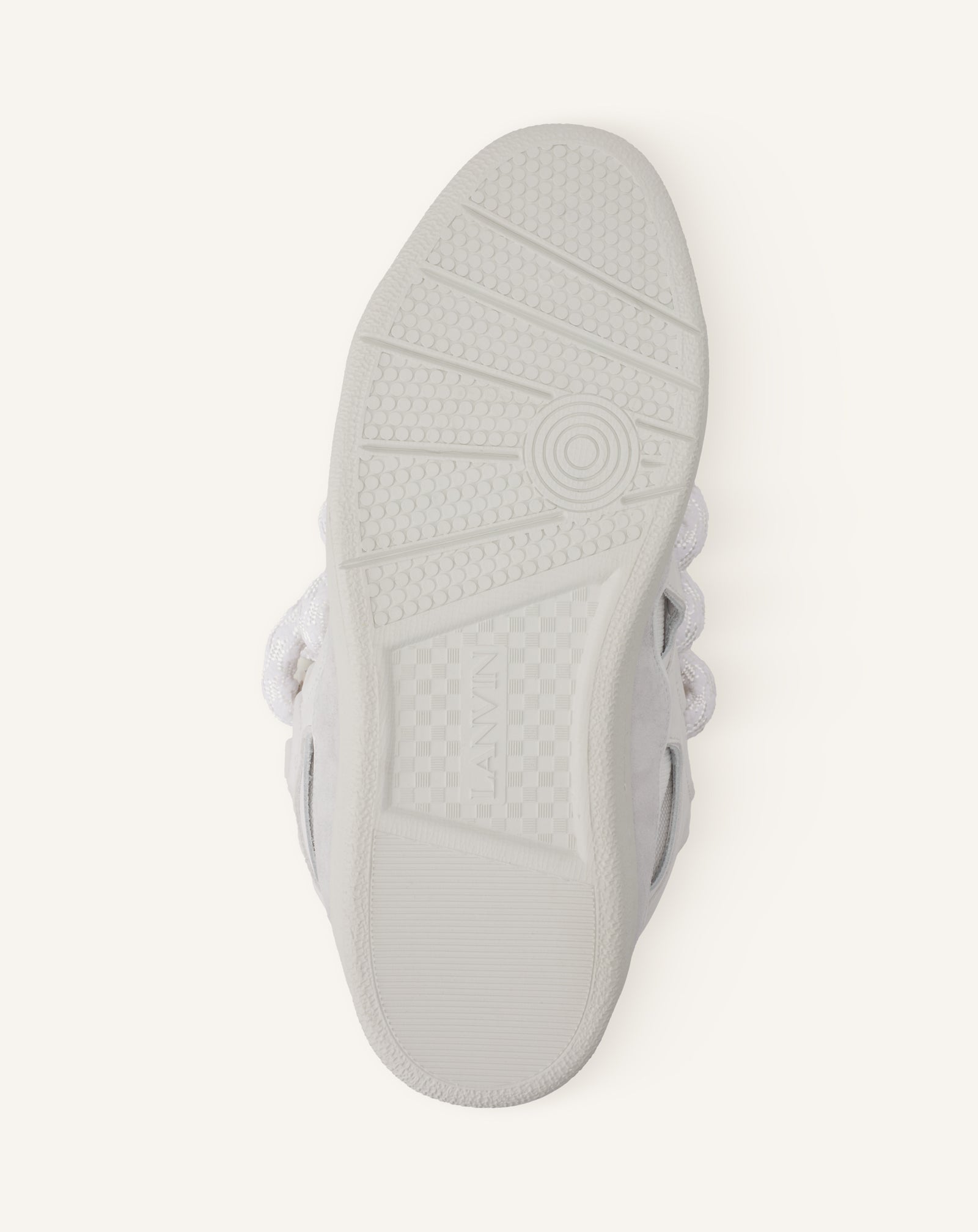 SNEAKERS CURB SNAKE EN CUIR BLANC