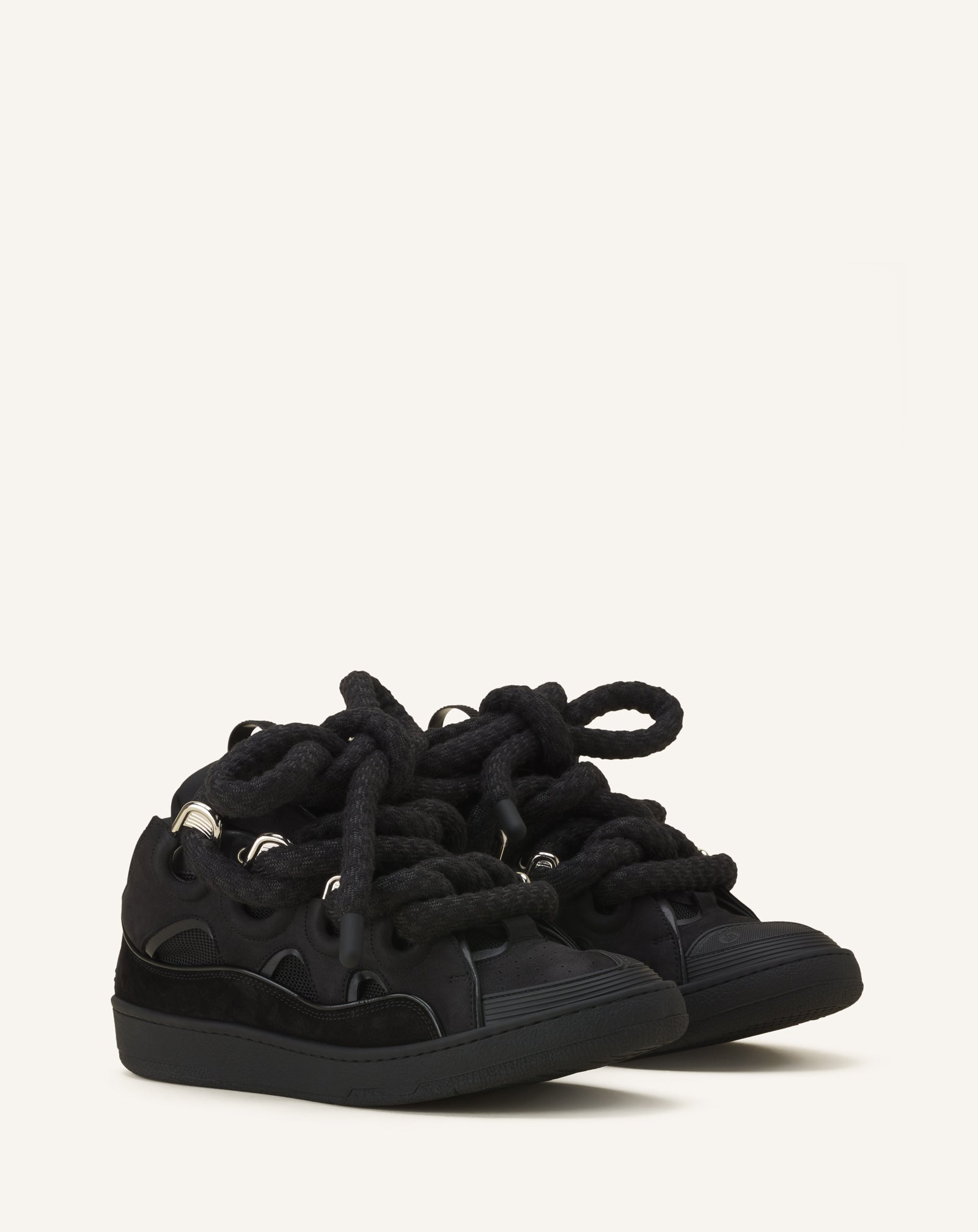 SNEAKERS CURB SNAKE EN CUIR
