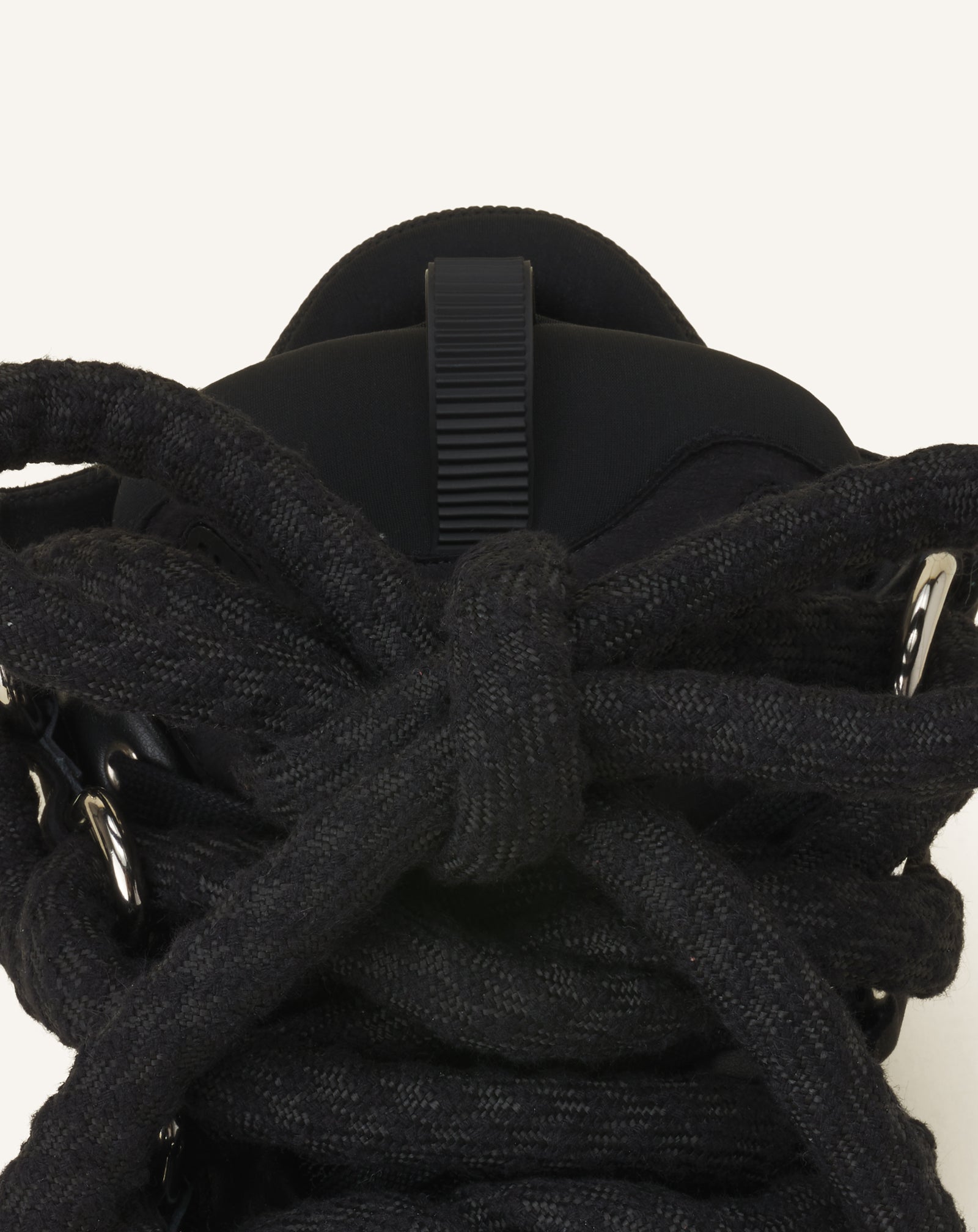 SNEAKERS CURB SNAKE EN CUIR NOIR