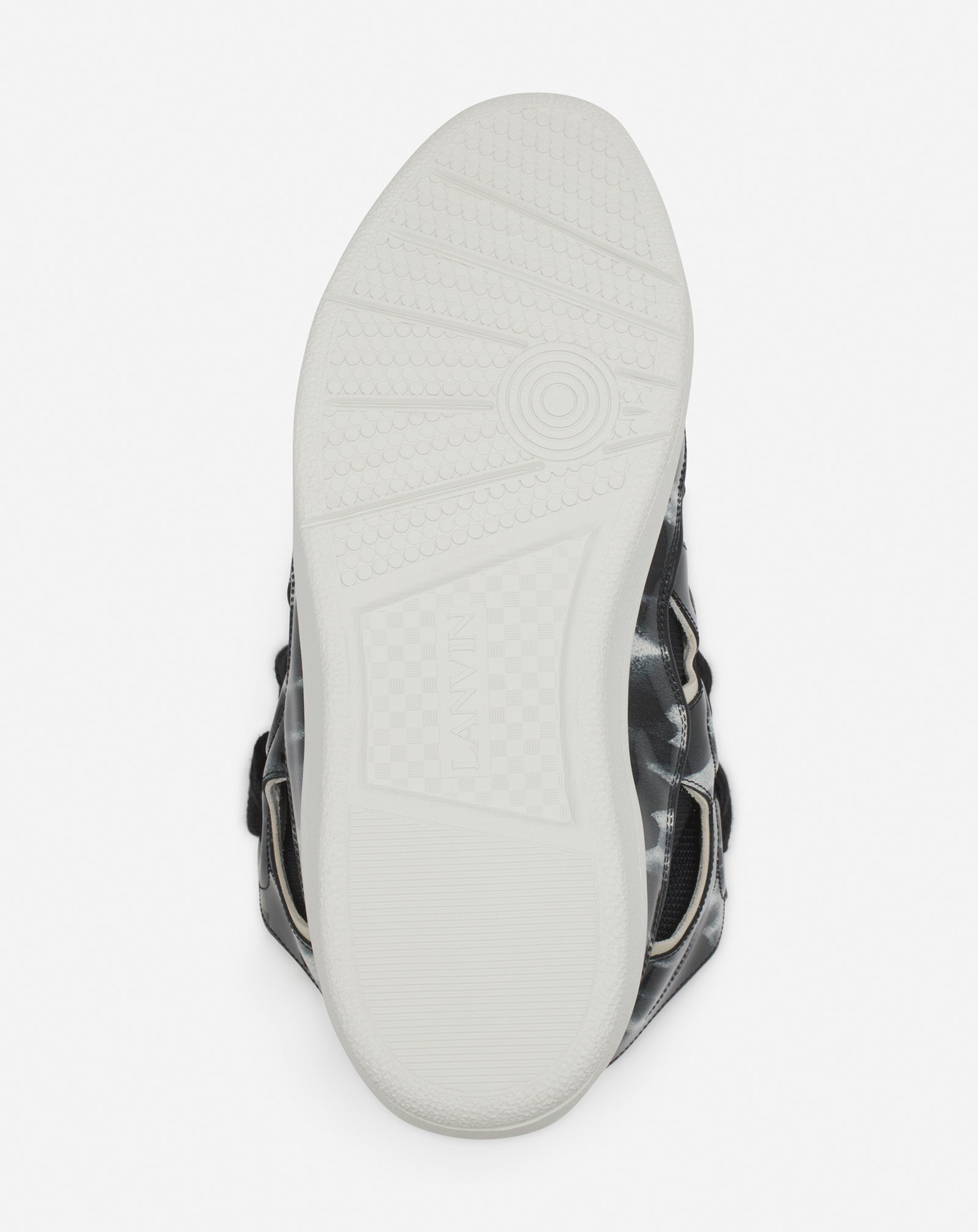 SNEAKERS CURB EN CUIR À PAILLETTES