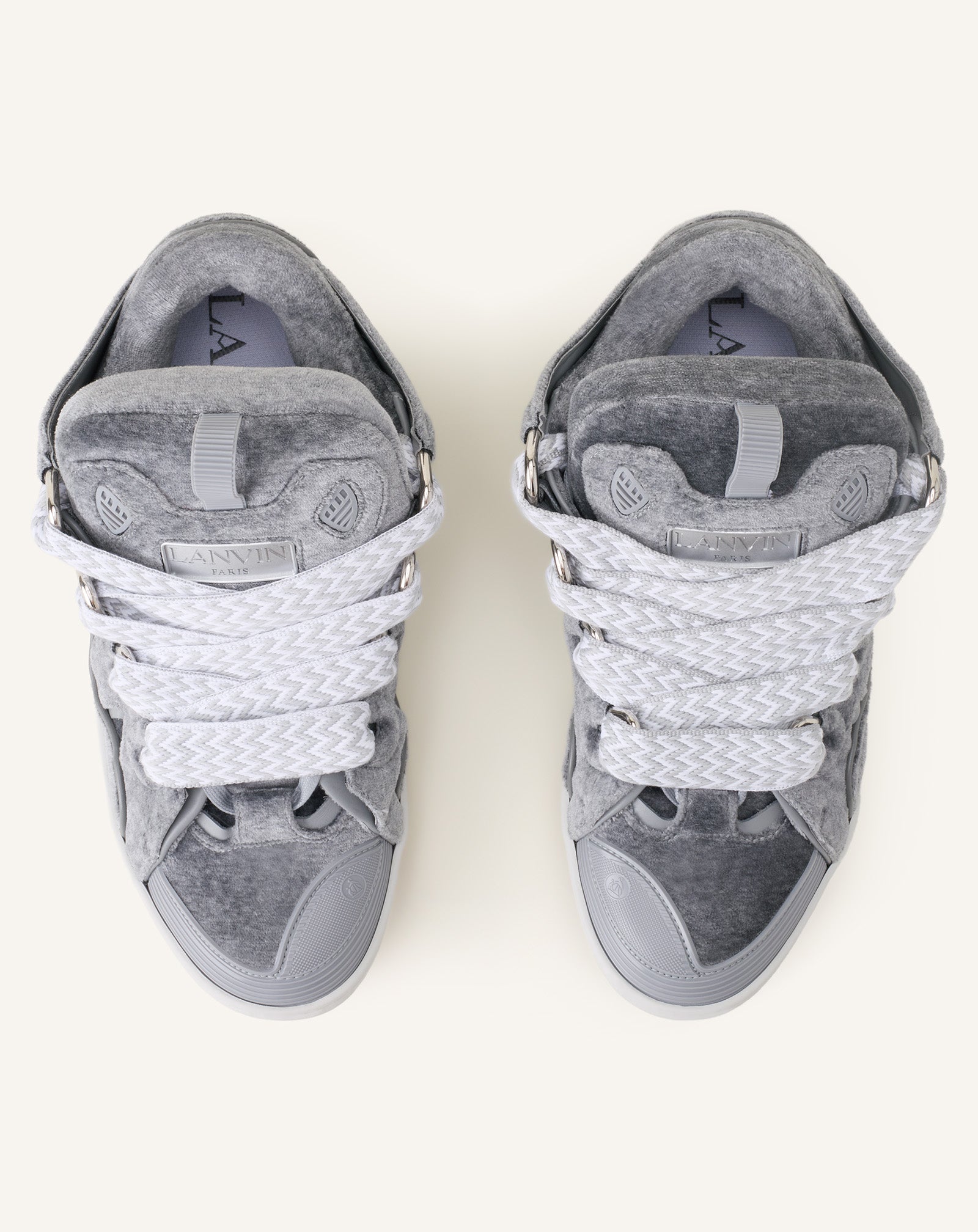SNEAKERS CURB EN JERSEY GRIS
