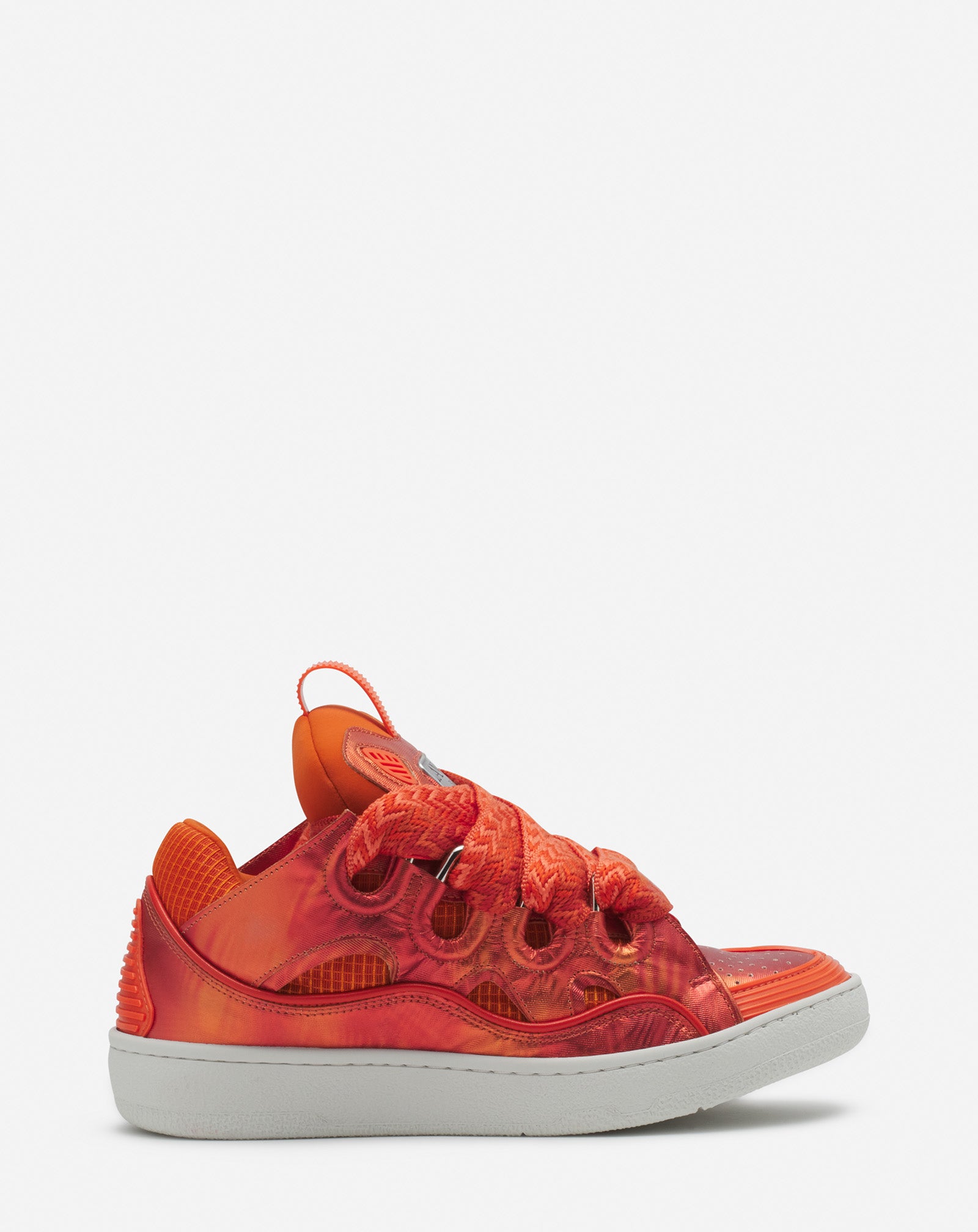 SNEAKERS CURB EN CUIR À EFFET HOLOGRAPHIQUE