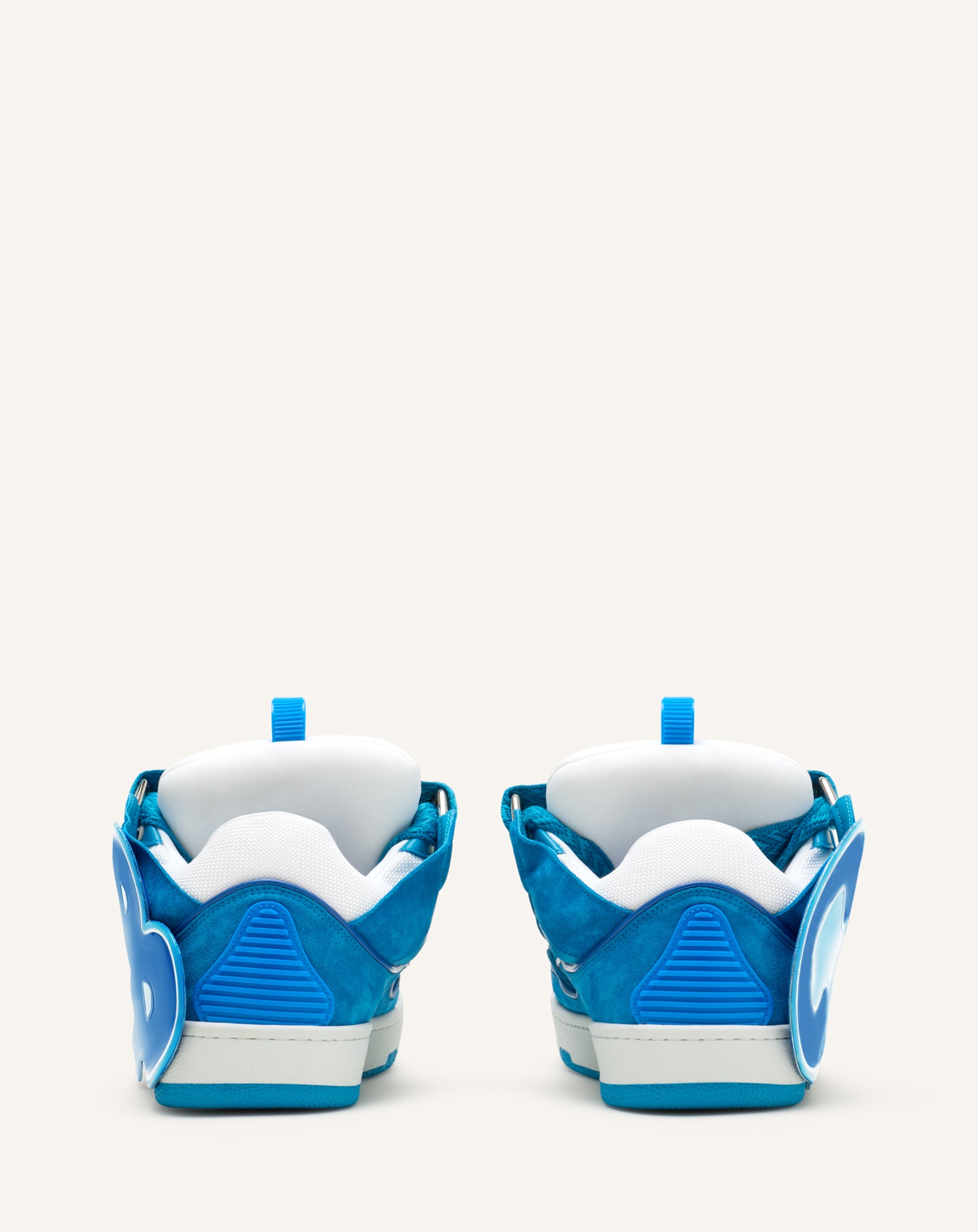 SNEAKERS URBAN CURB EN CUIR À PATCH BLEU